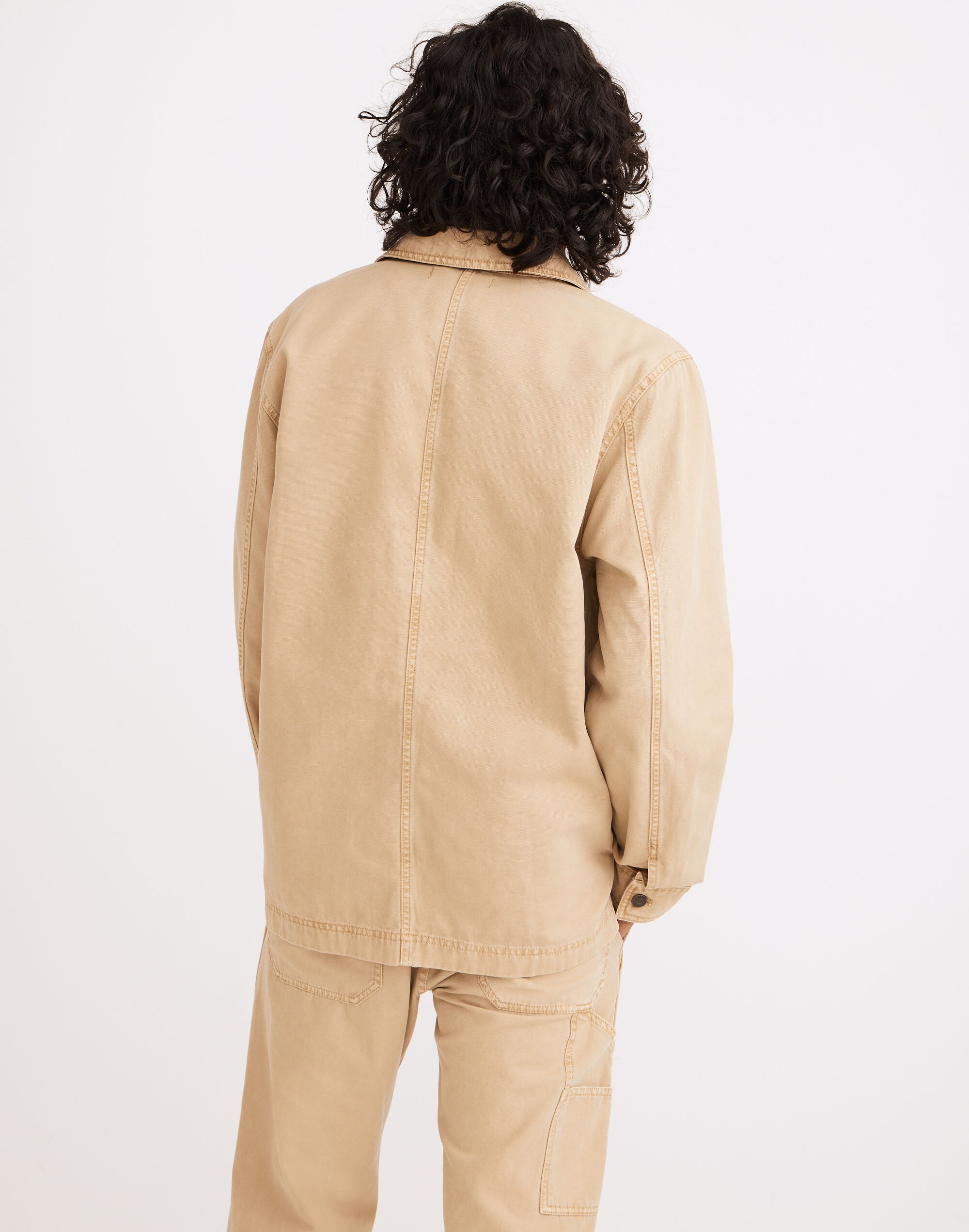 Garment-Dyed Lightweight Canvas Chore Jacket