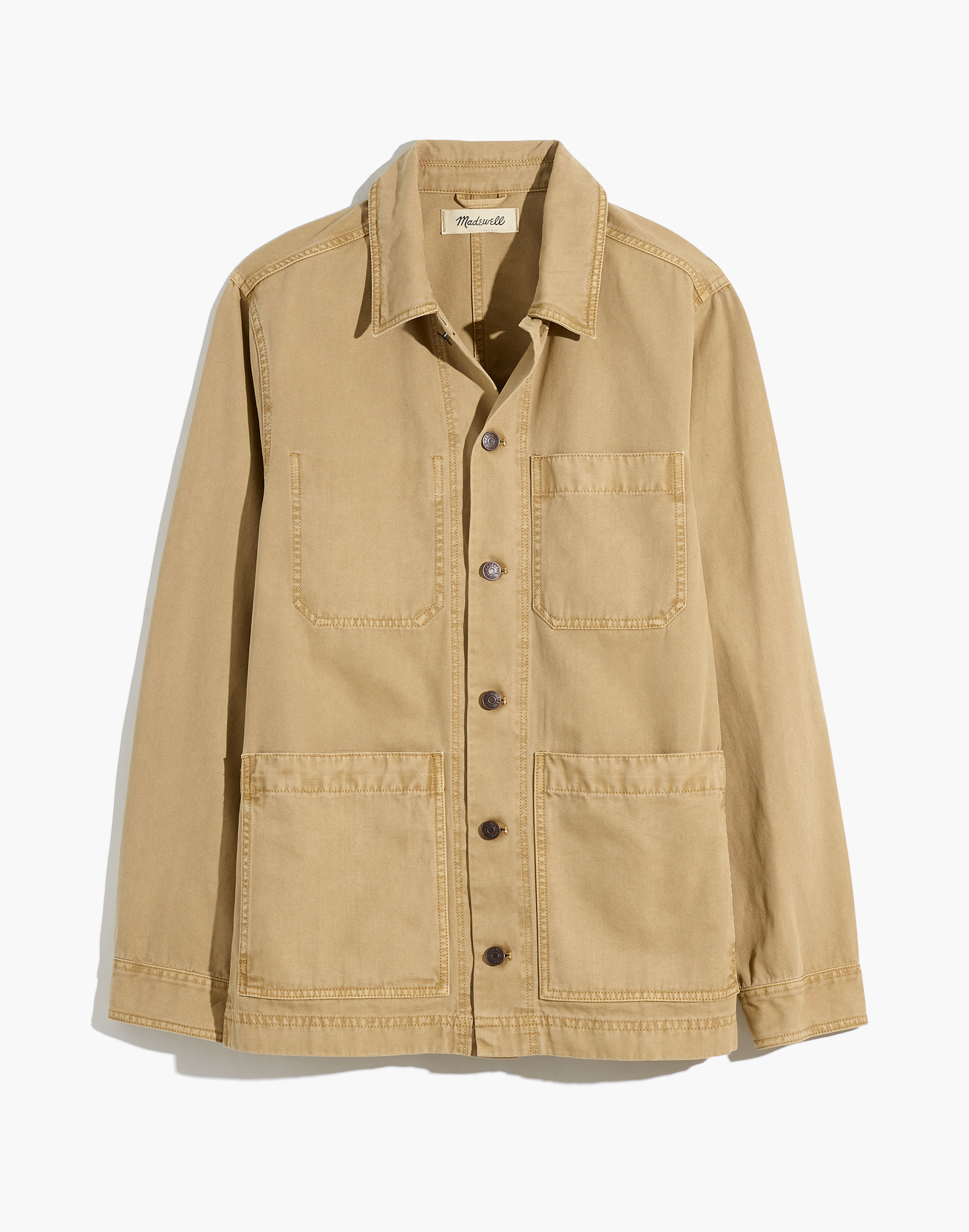 Garment-Dyed Lightweight Canvas Chore Jacket