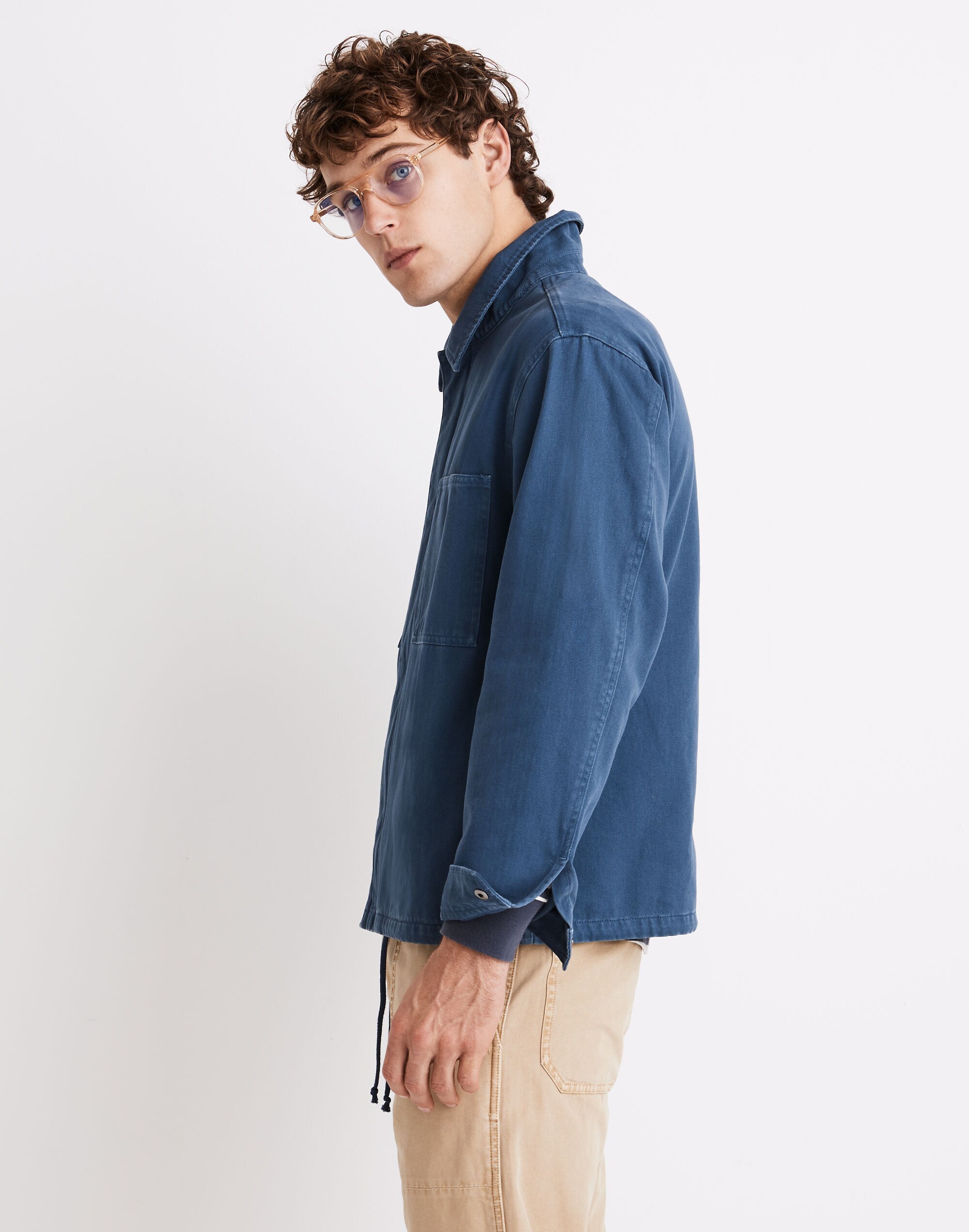 Garment-Dyed Boxy Jacket