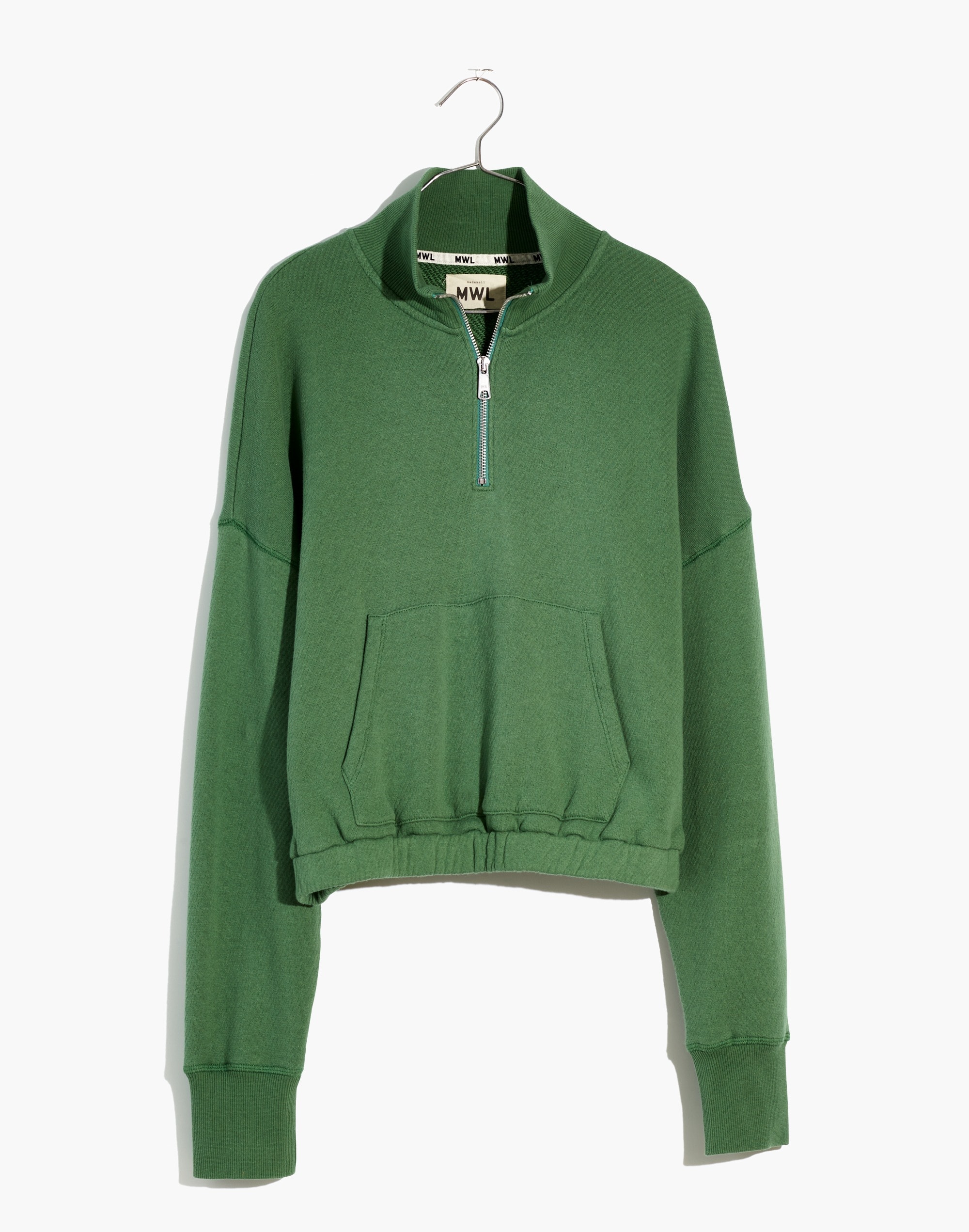 MWL Airyterry Quarter-Zip Supercrop Sweatshirt