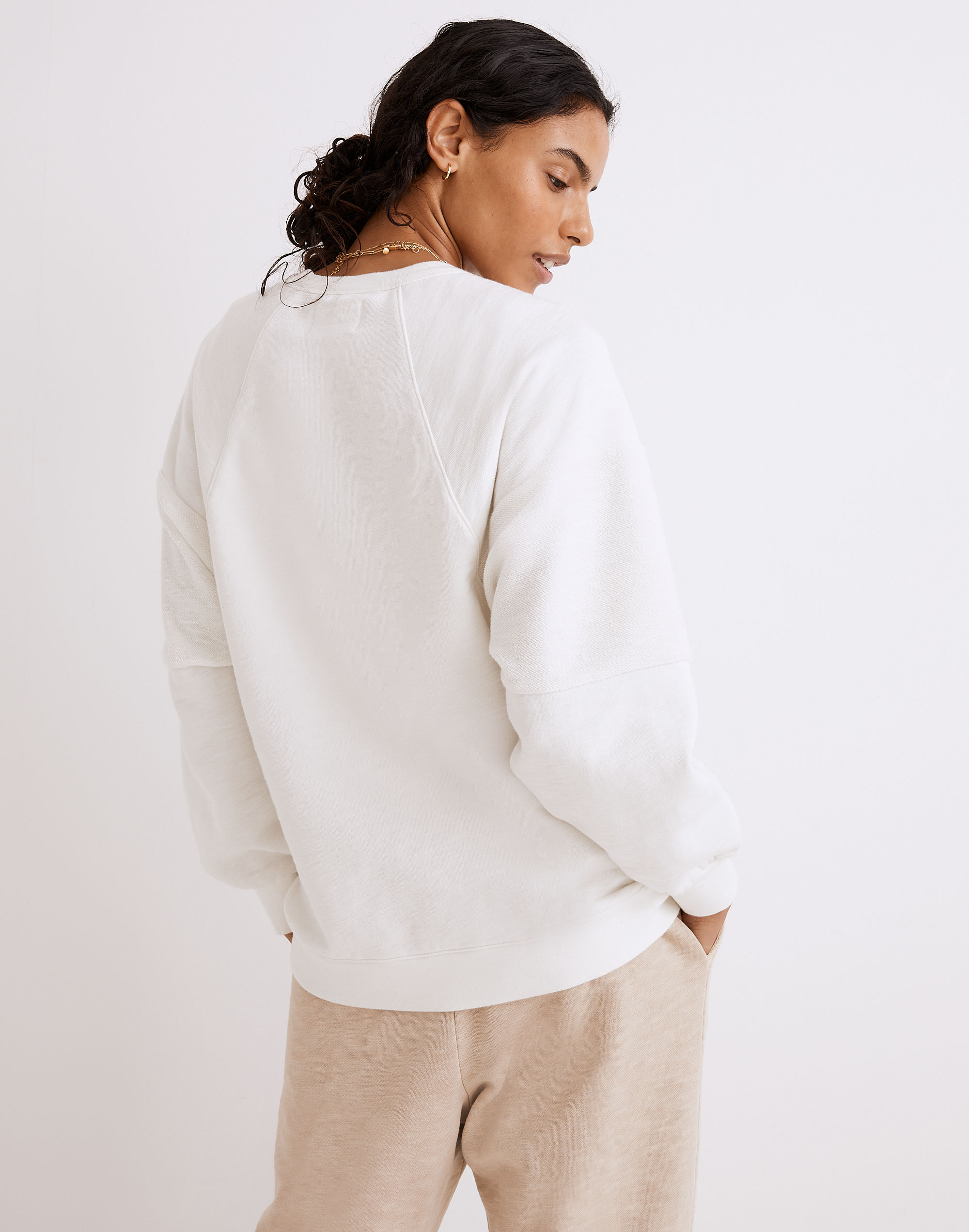 MWL Oversized Raglan Sweatshirt | Madewell