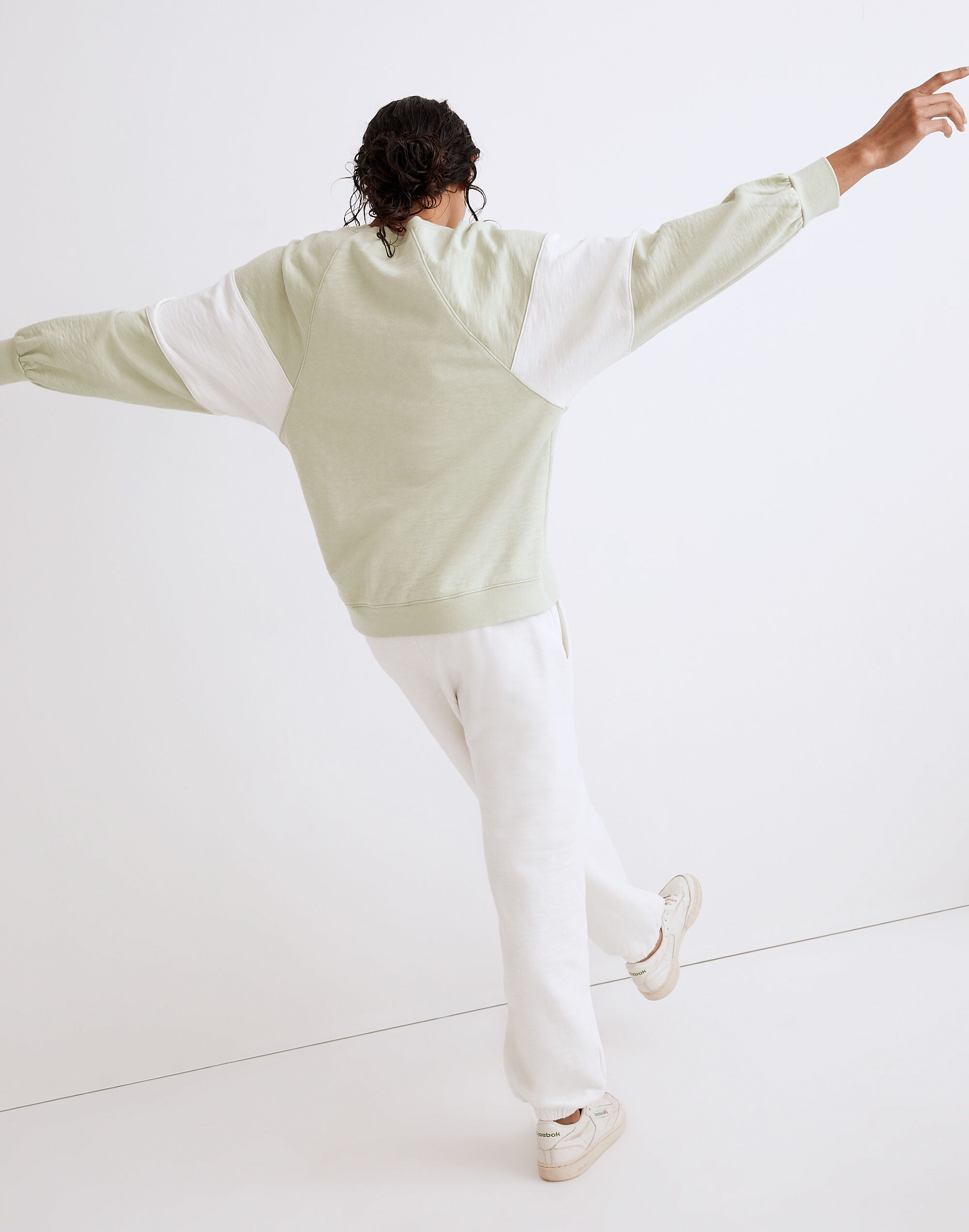 MWL Oversized Raglan Sweatshirt in Colorblock