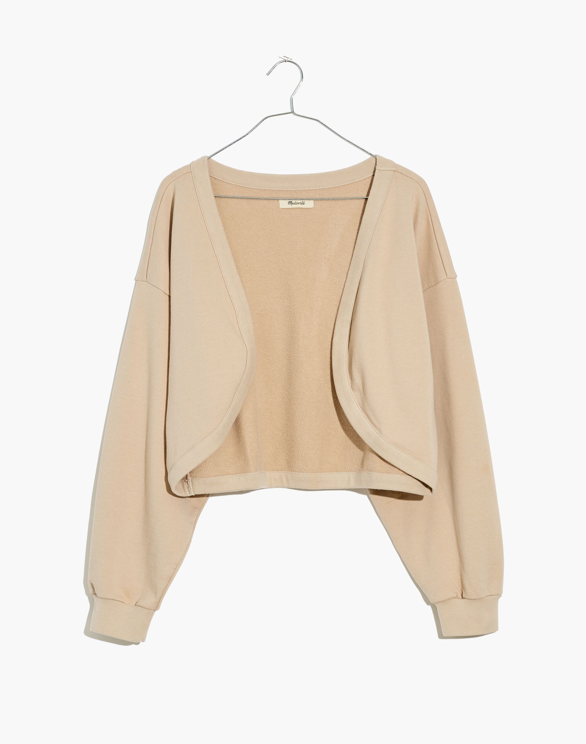(Re)sourced Cotton Cropped Bolero Sweatshirt
