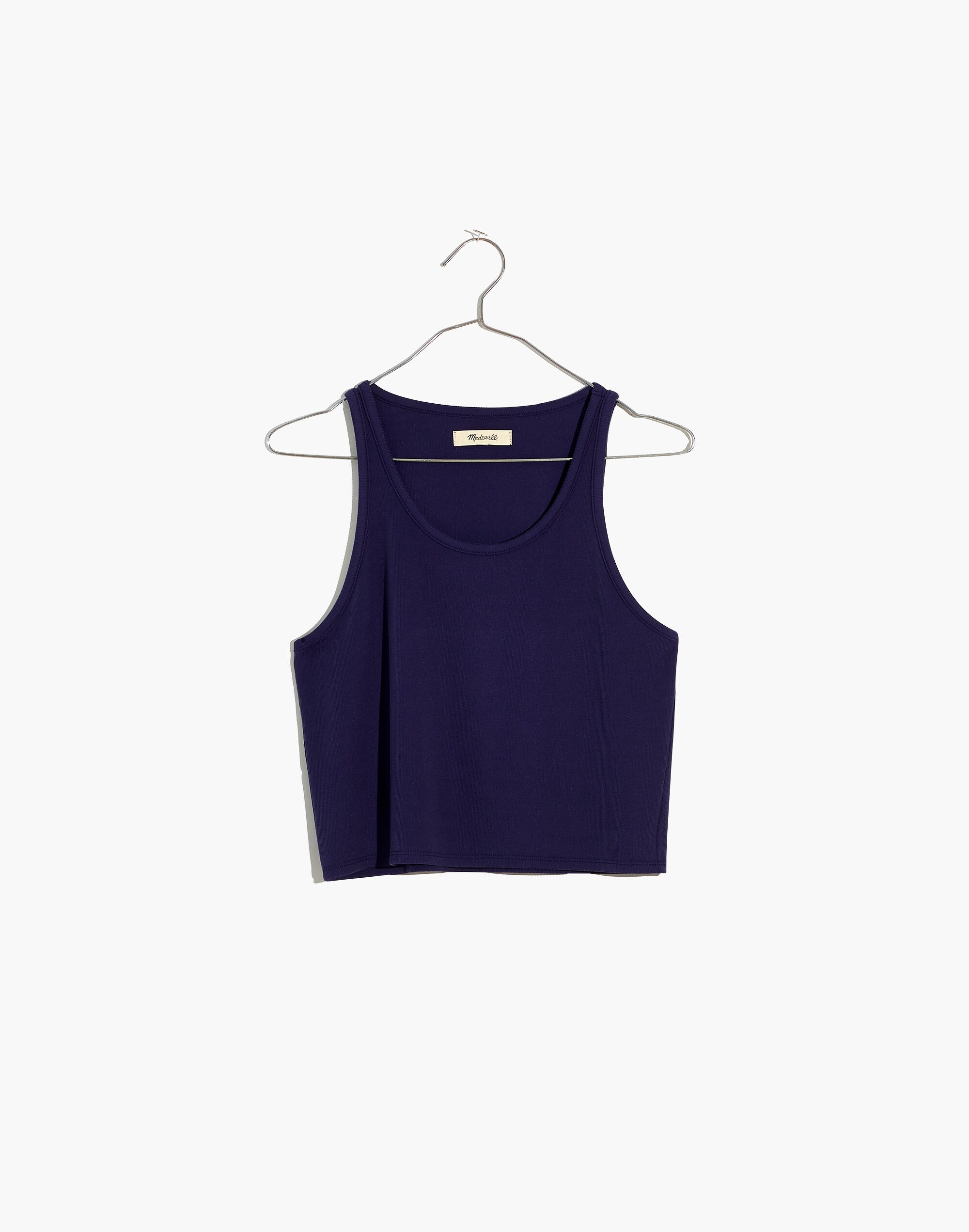 Drapey-Rib Crop Tank