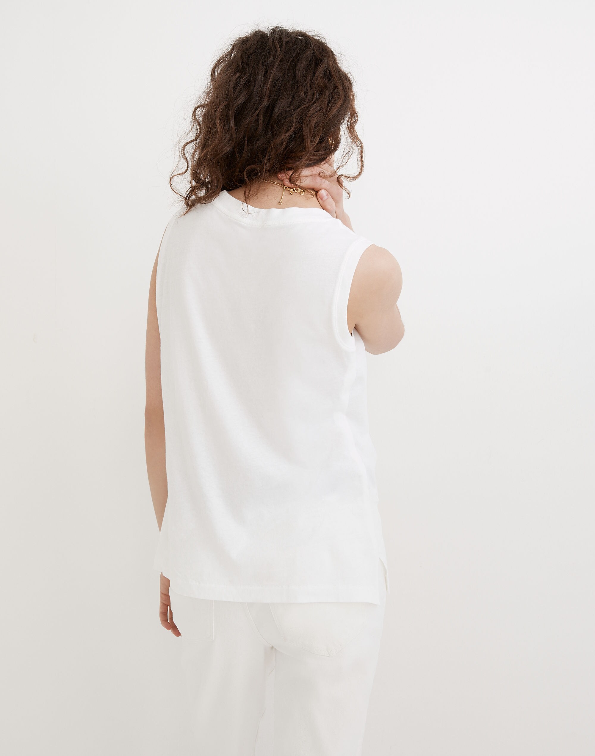 Softfade Cotton Oversized Muscle Tank