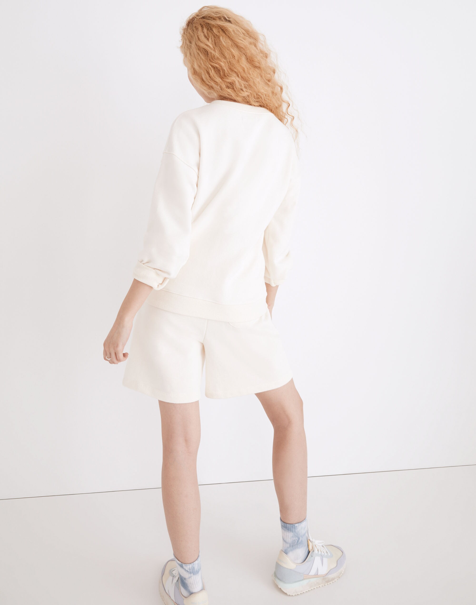 Cotton-Hemp Lace-Up Sweatshirt