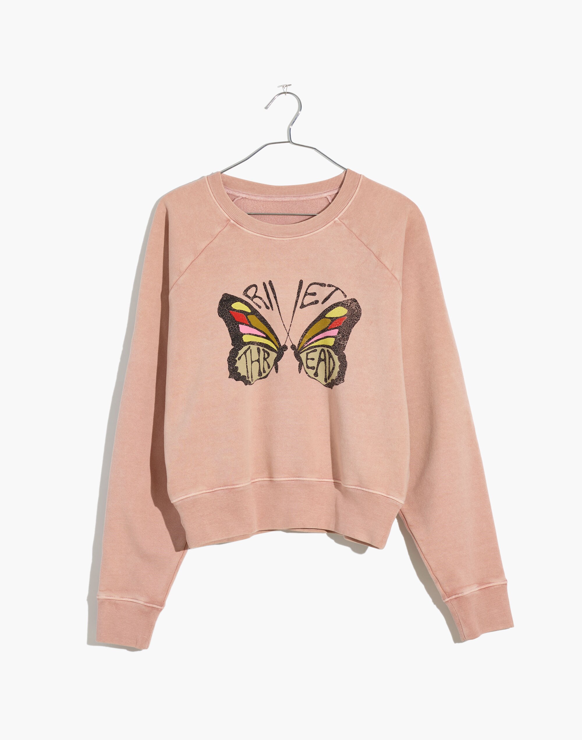rivet &amp; thread butterfly raglan sweatshirt