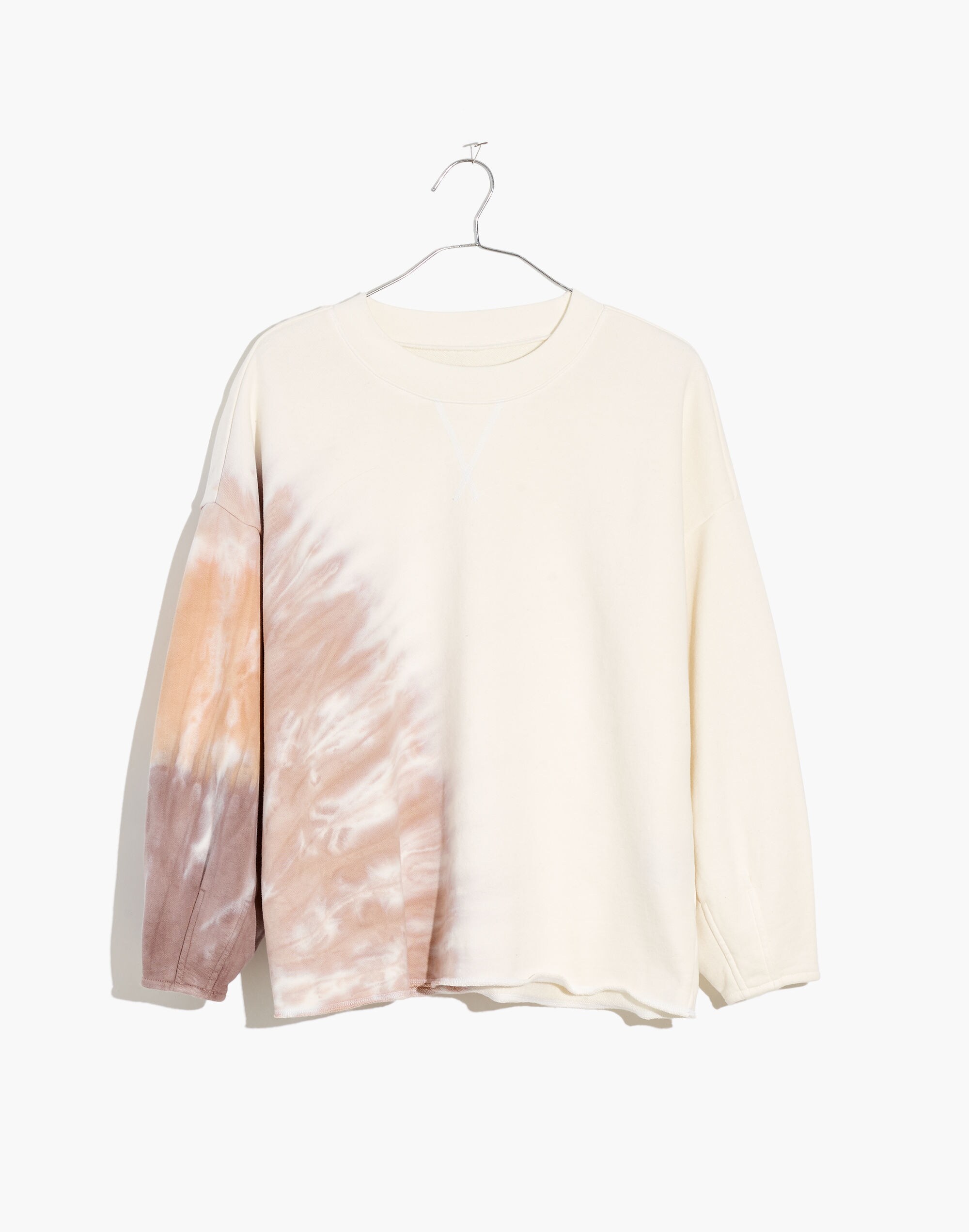 Tie-Dye (Re)sourced Cotton Pleat-Sleeve Sweatshirt