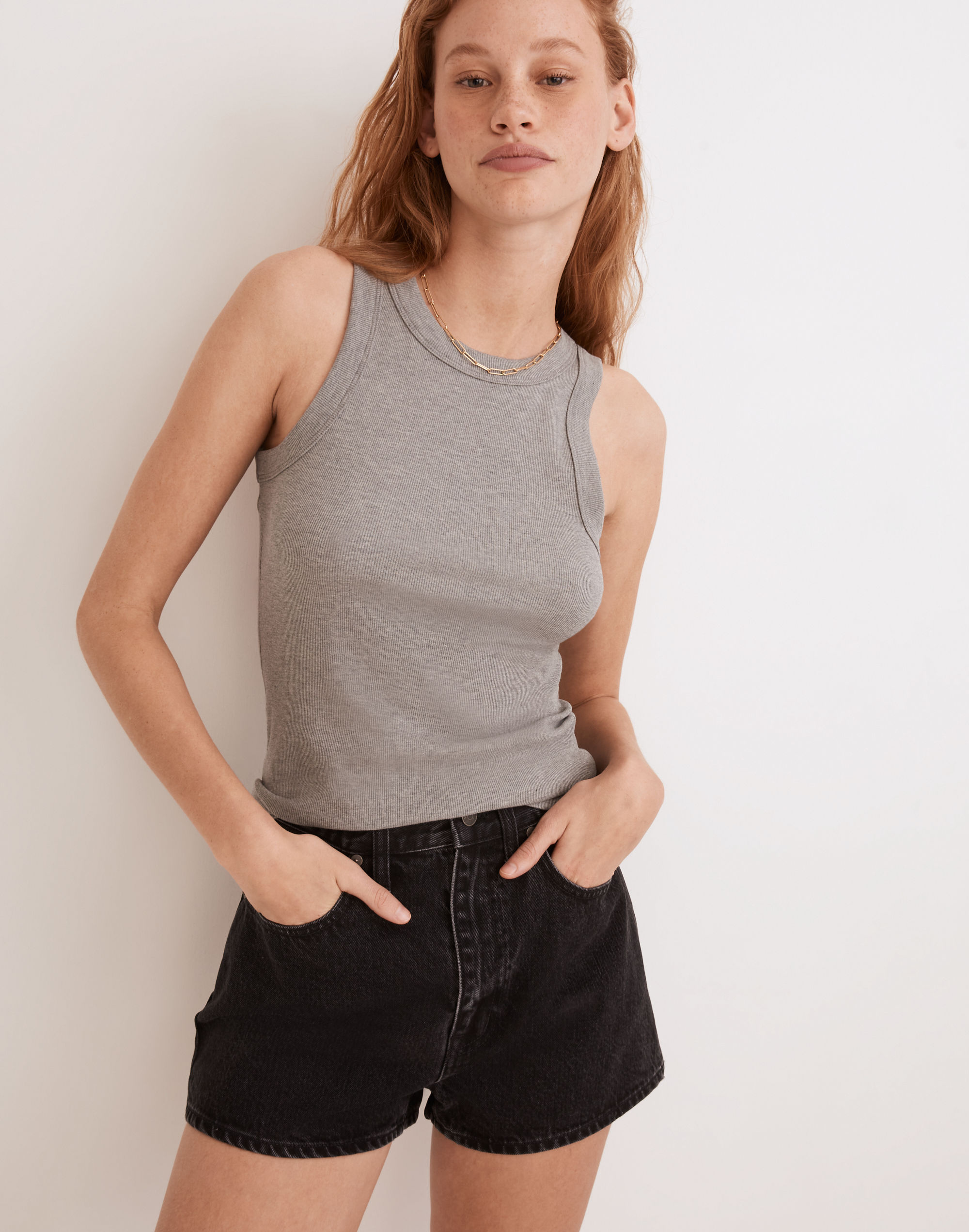 heathered brightside tank top