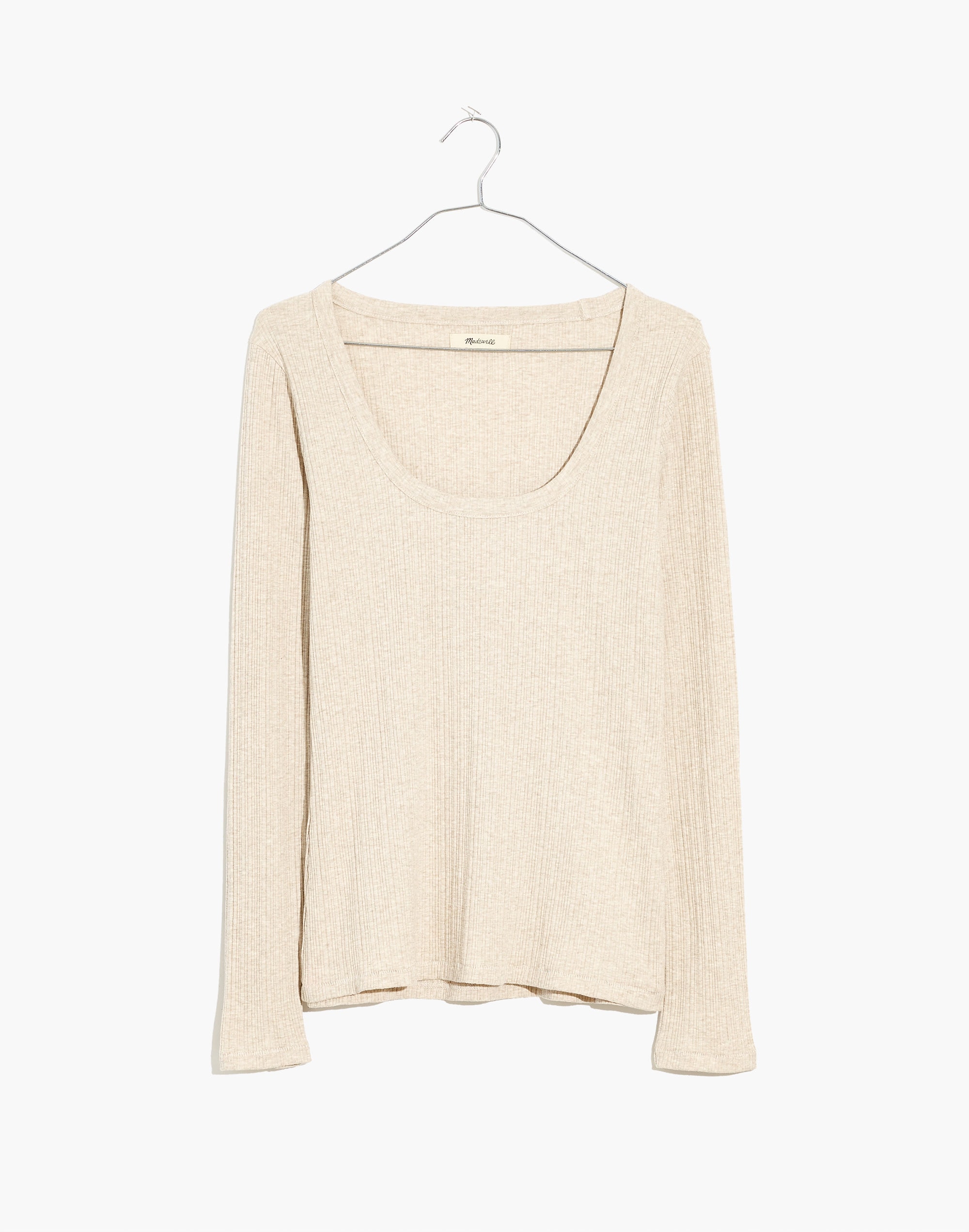 Pointelle Square-Scoop Tee