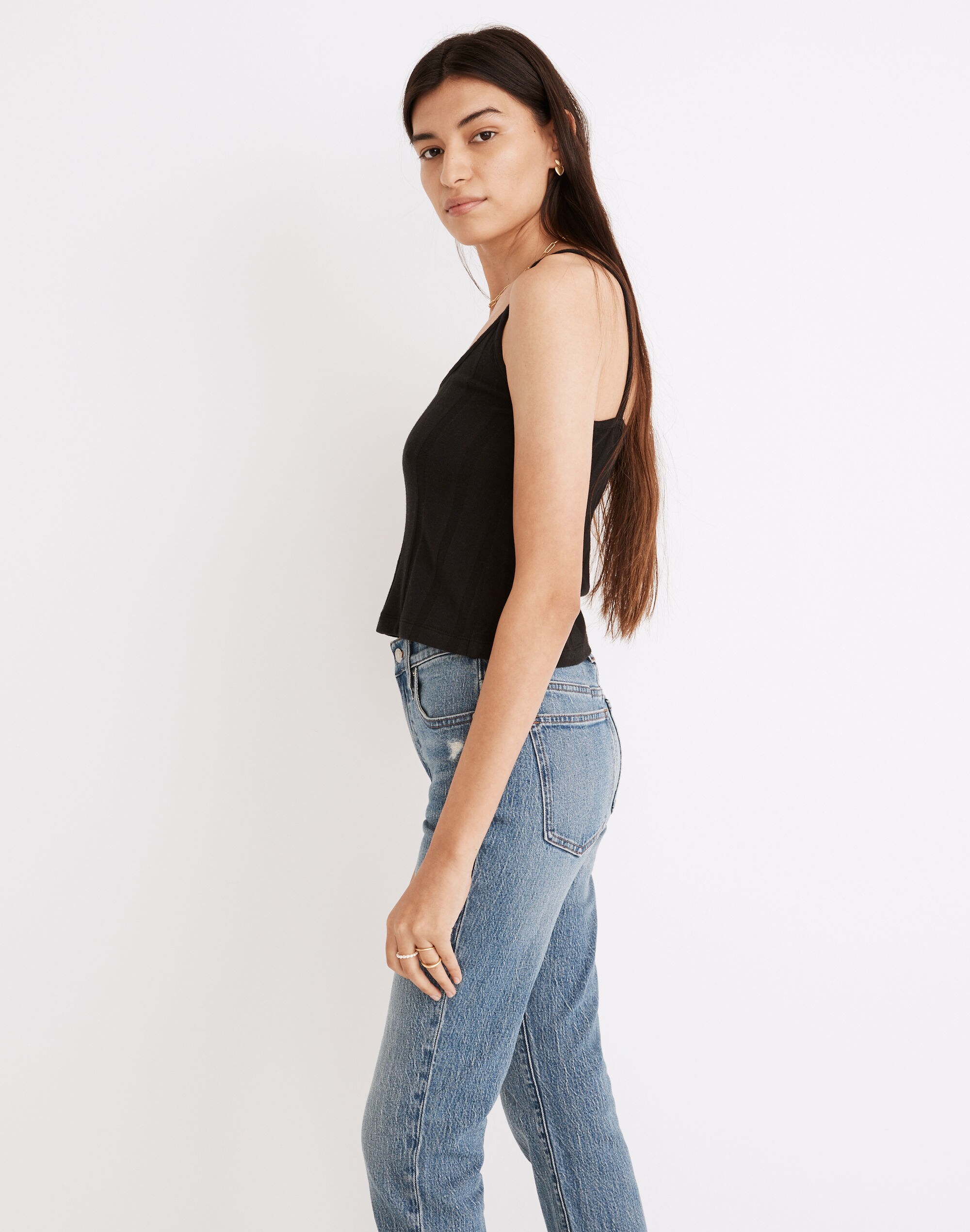 Ribbed Sweater-Knit Anytime Cami Top