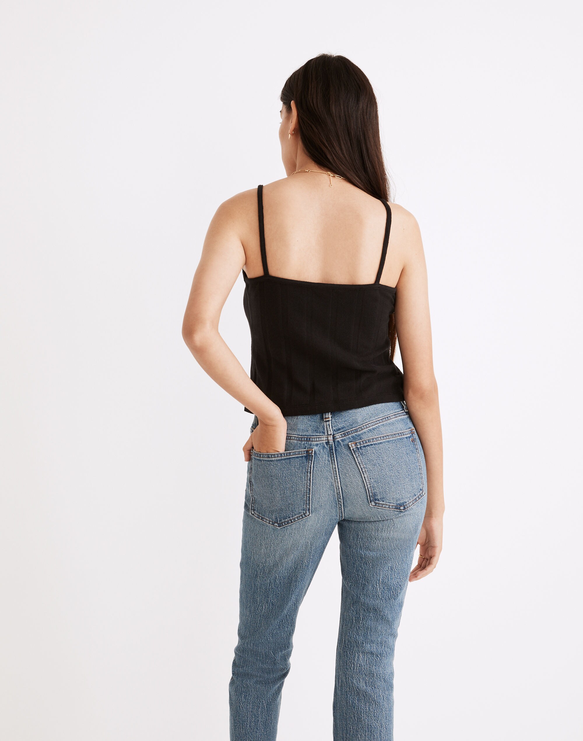 Ribbed Sweater-Knit Anytime Cami Top