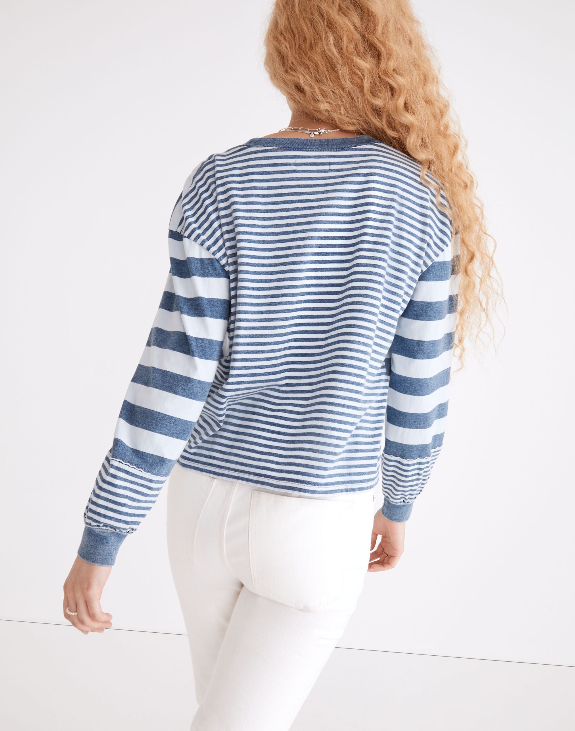 Indigo Stripe-Mix Tee