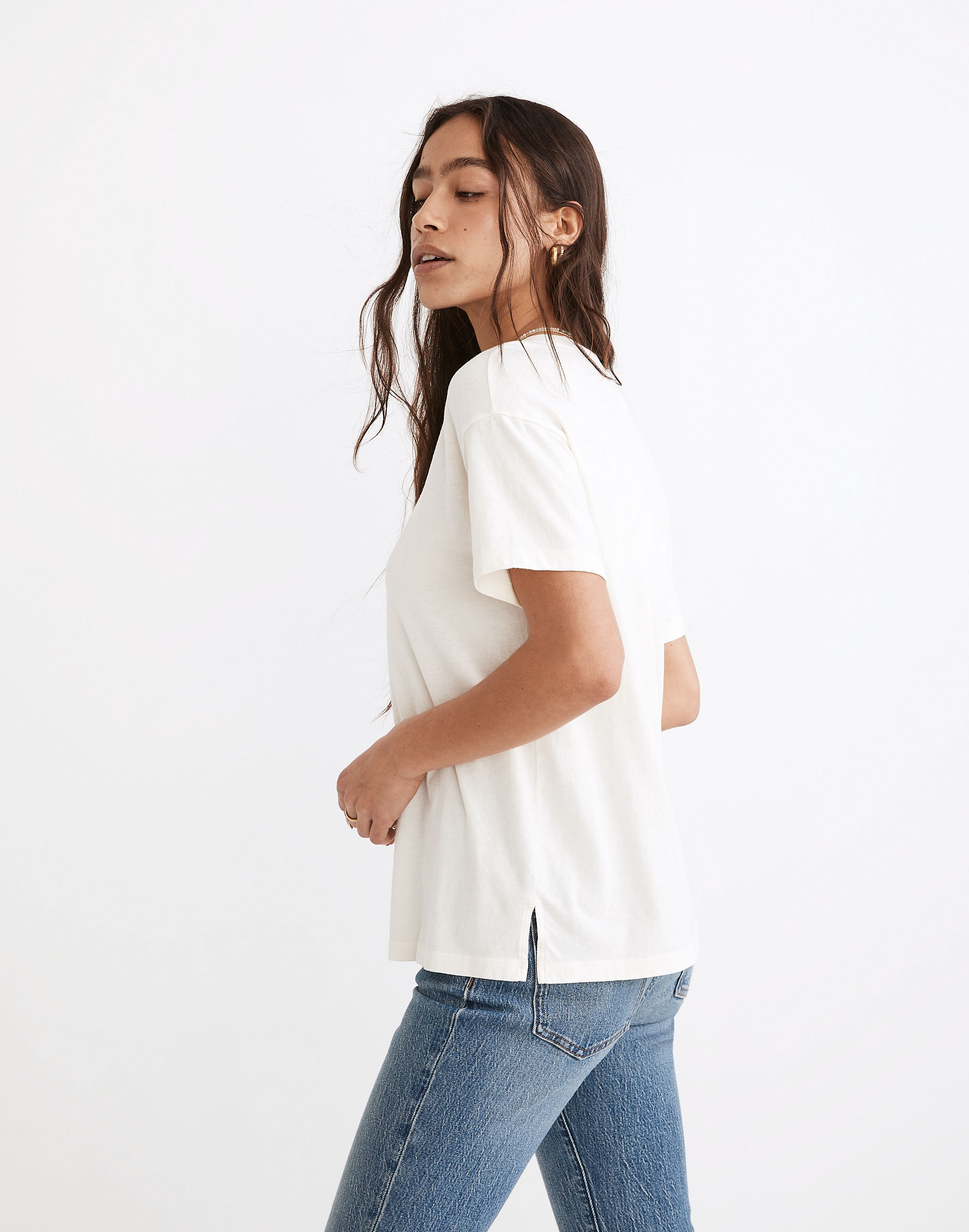 Heart Softfade Cotton Oversized Tee