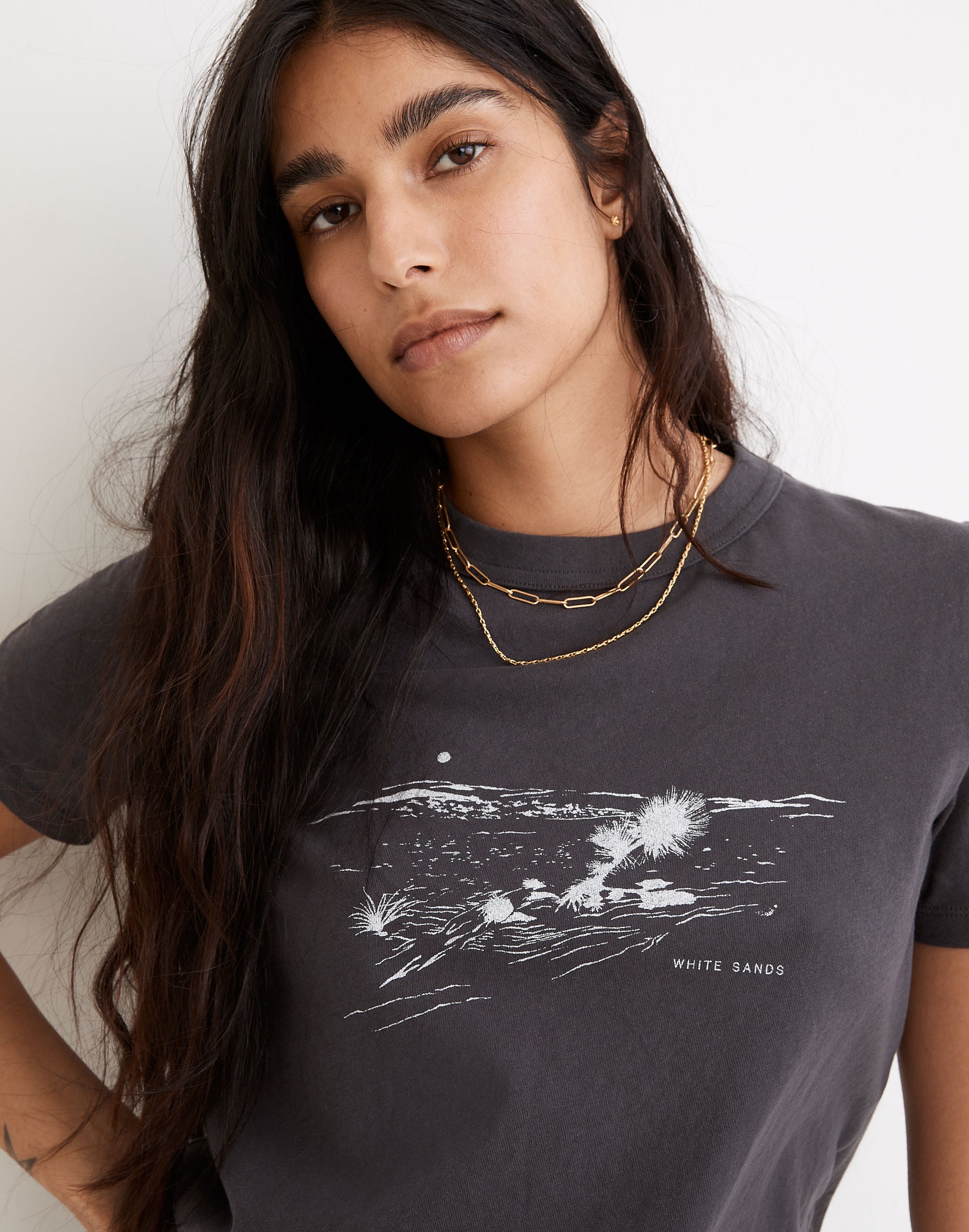 White Sands Softfade Cotton Oversized Tee