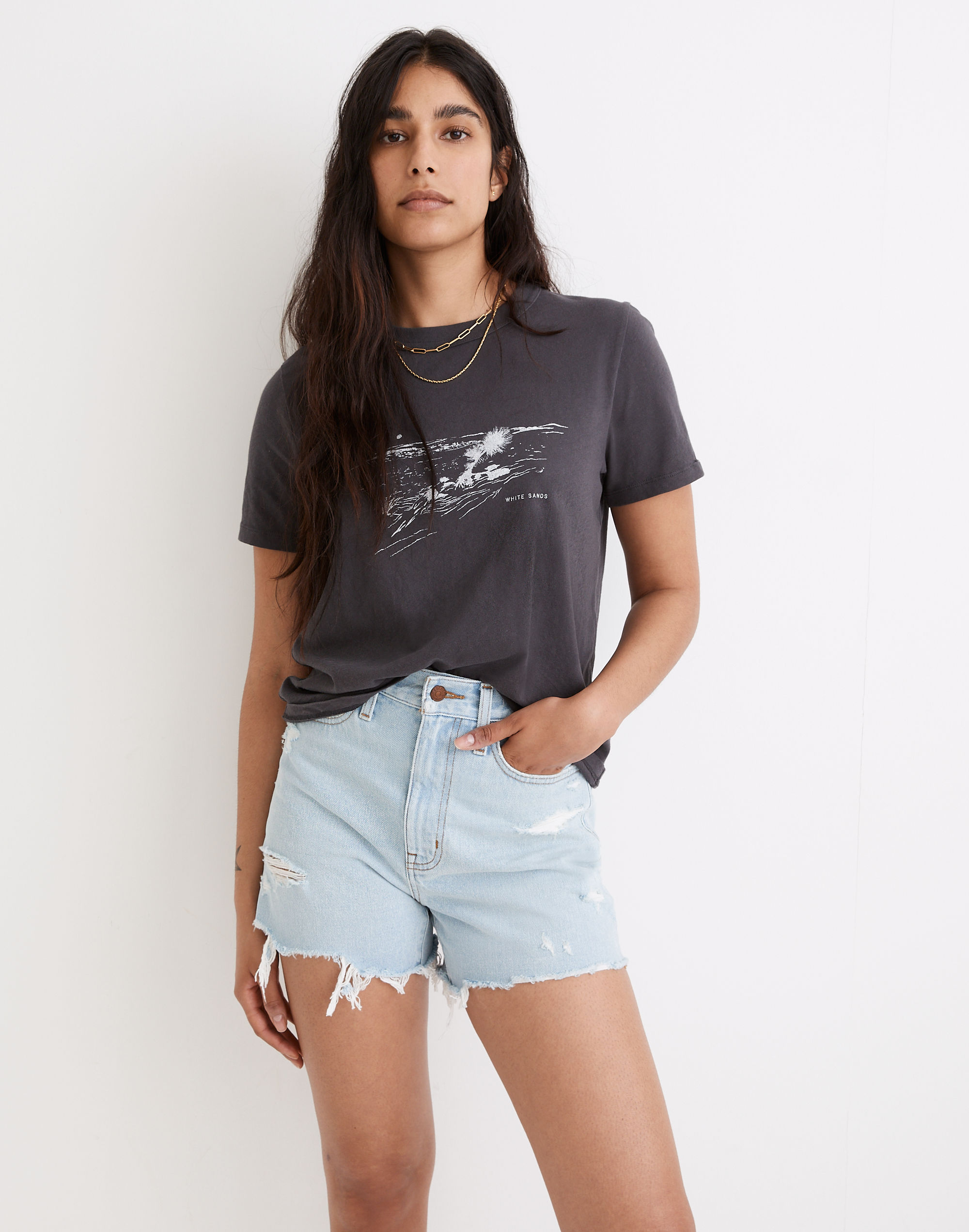 White Sands Softfade Cotton Oversized Tee