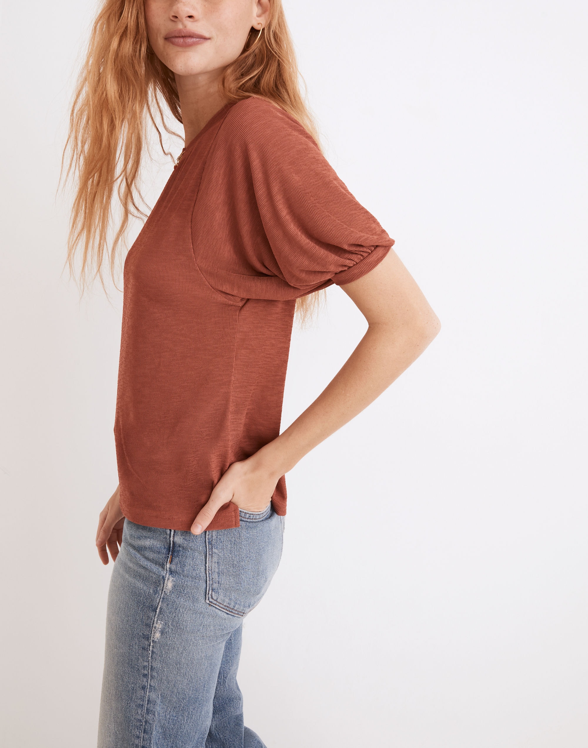 Eastover Bubble-Sleeve Tee