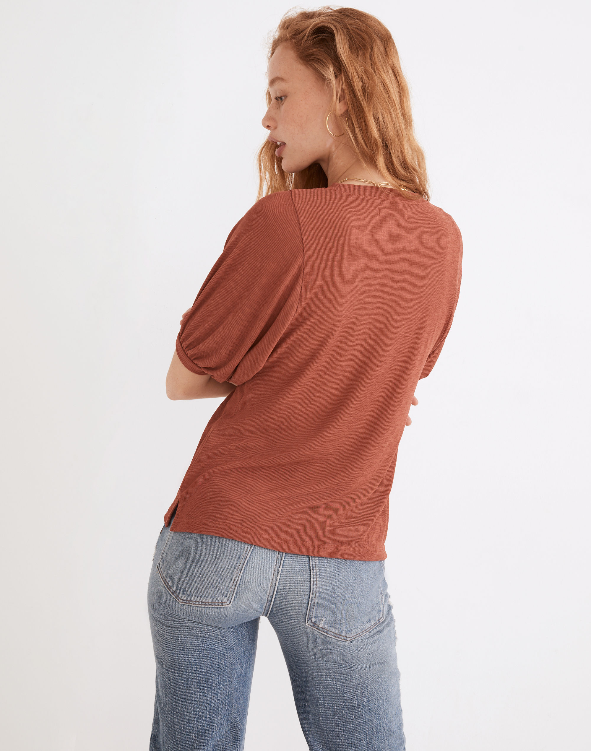 Eastover Bubble-Sleeve Tee