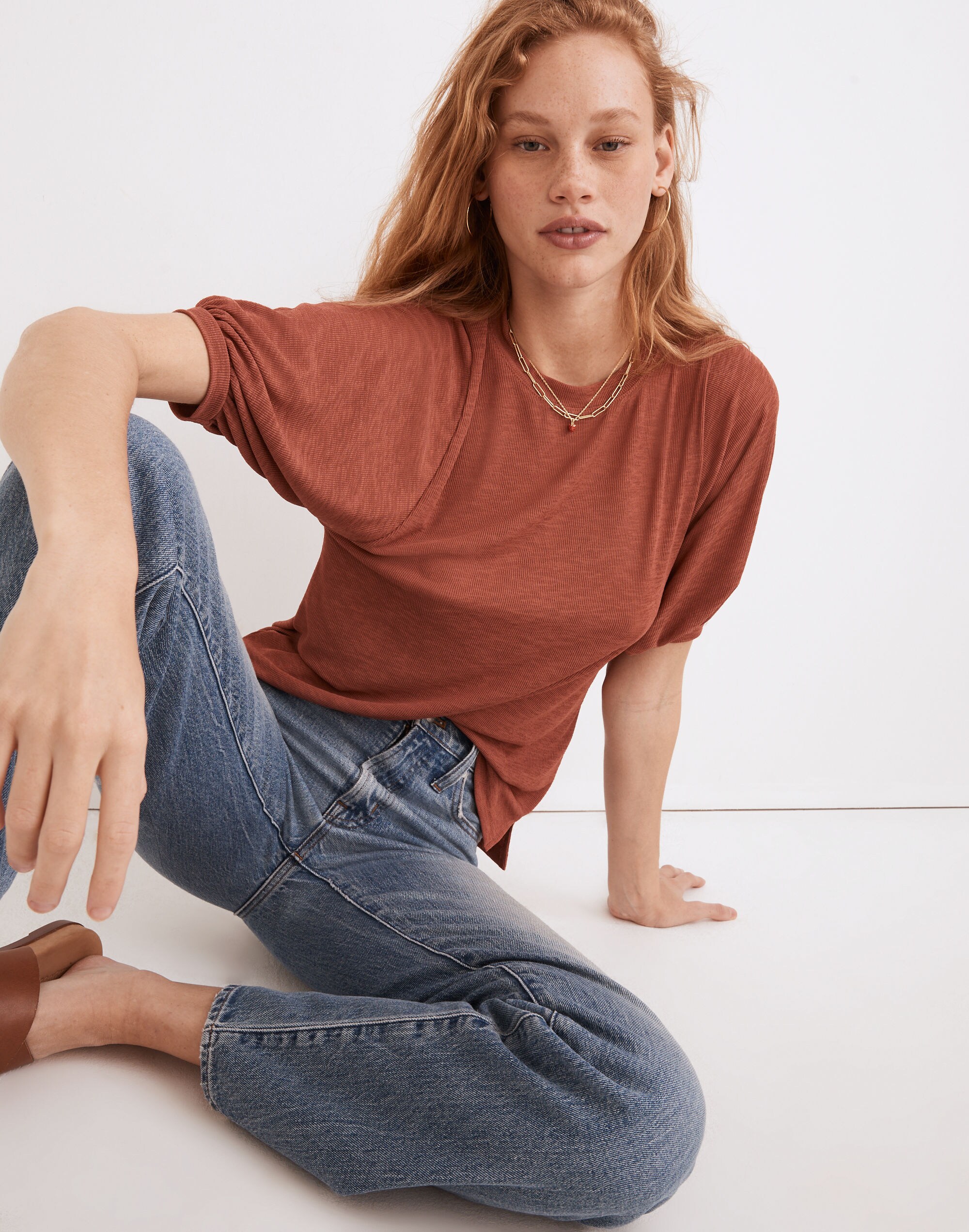 Eastover Bubble-Sleeve Tee