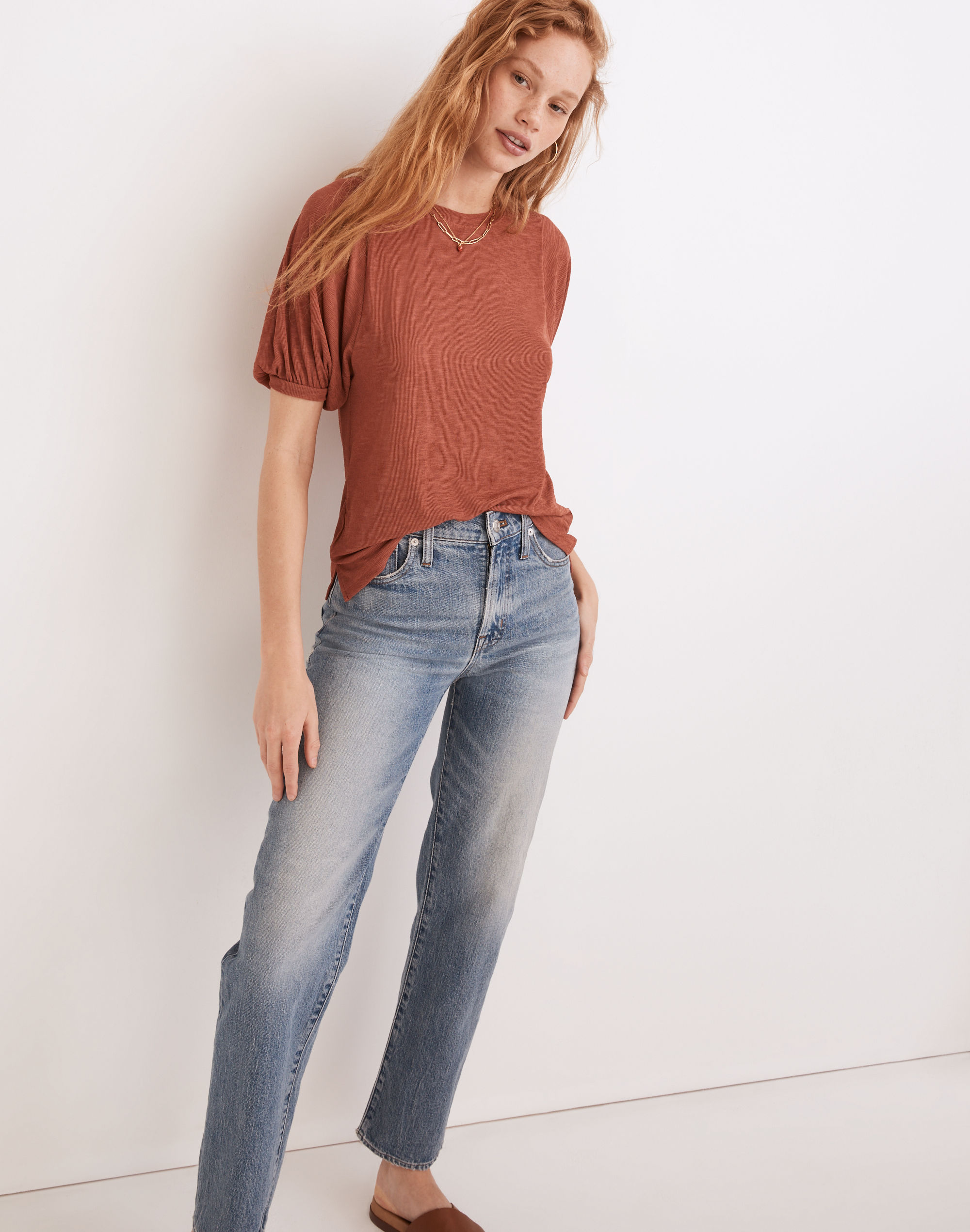 Eastover Bubble-Sleeve Tee