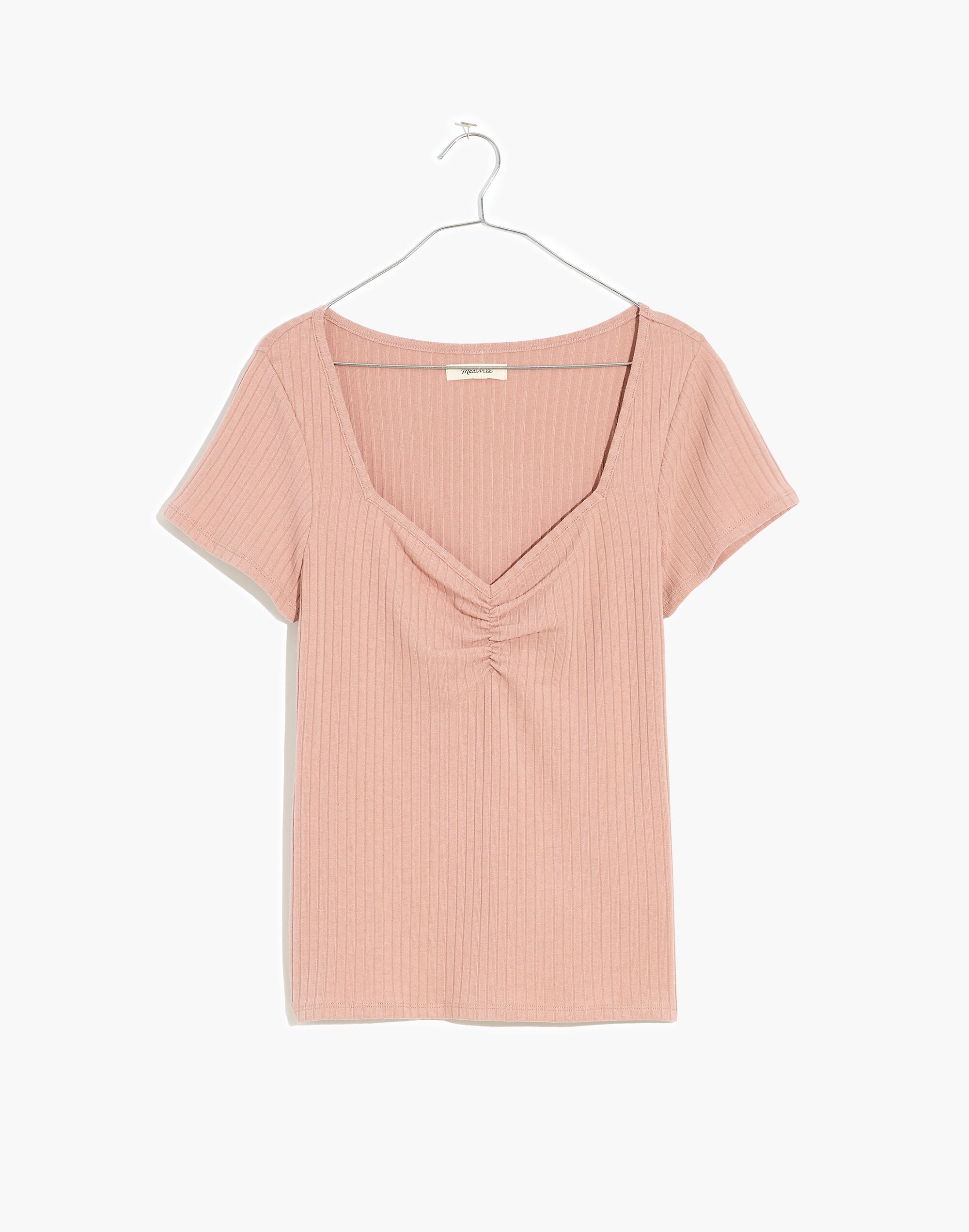 Ribbed Sweetheart Tee