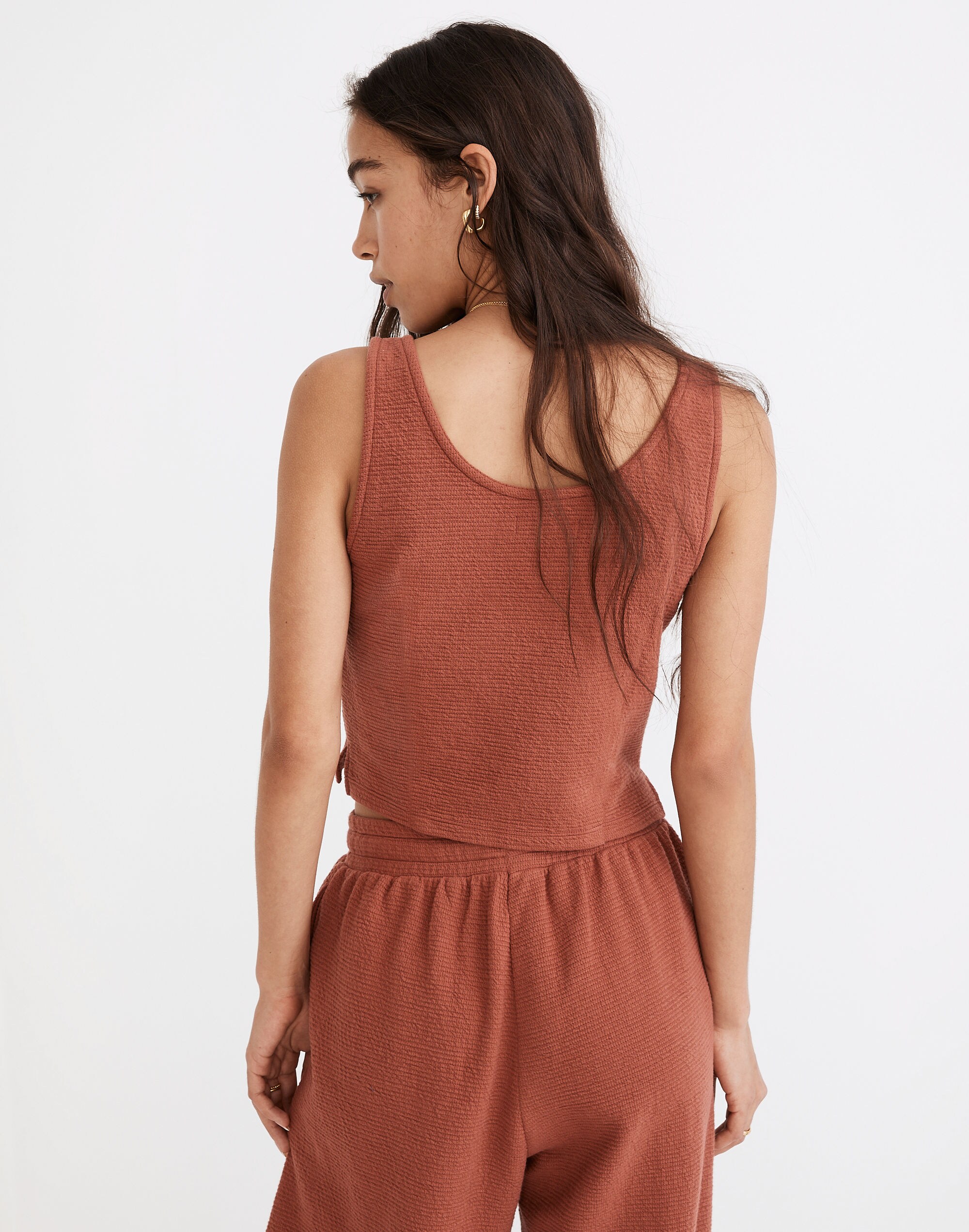 Textural Knit Crop Tank