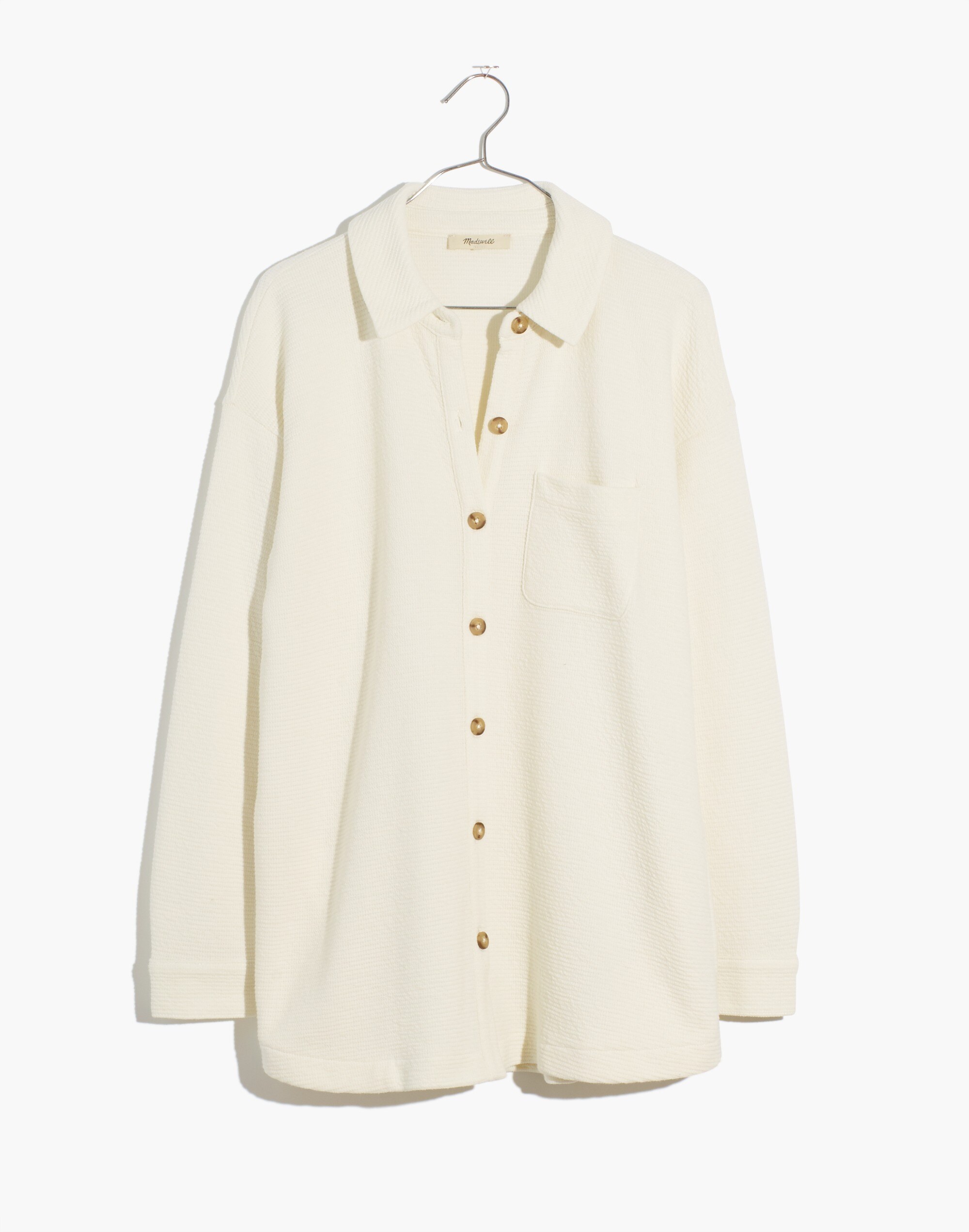 Textural Knit Shirt-Jacket | Madewell