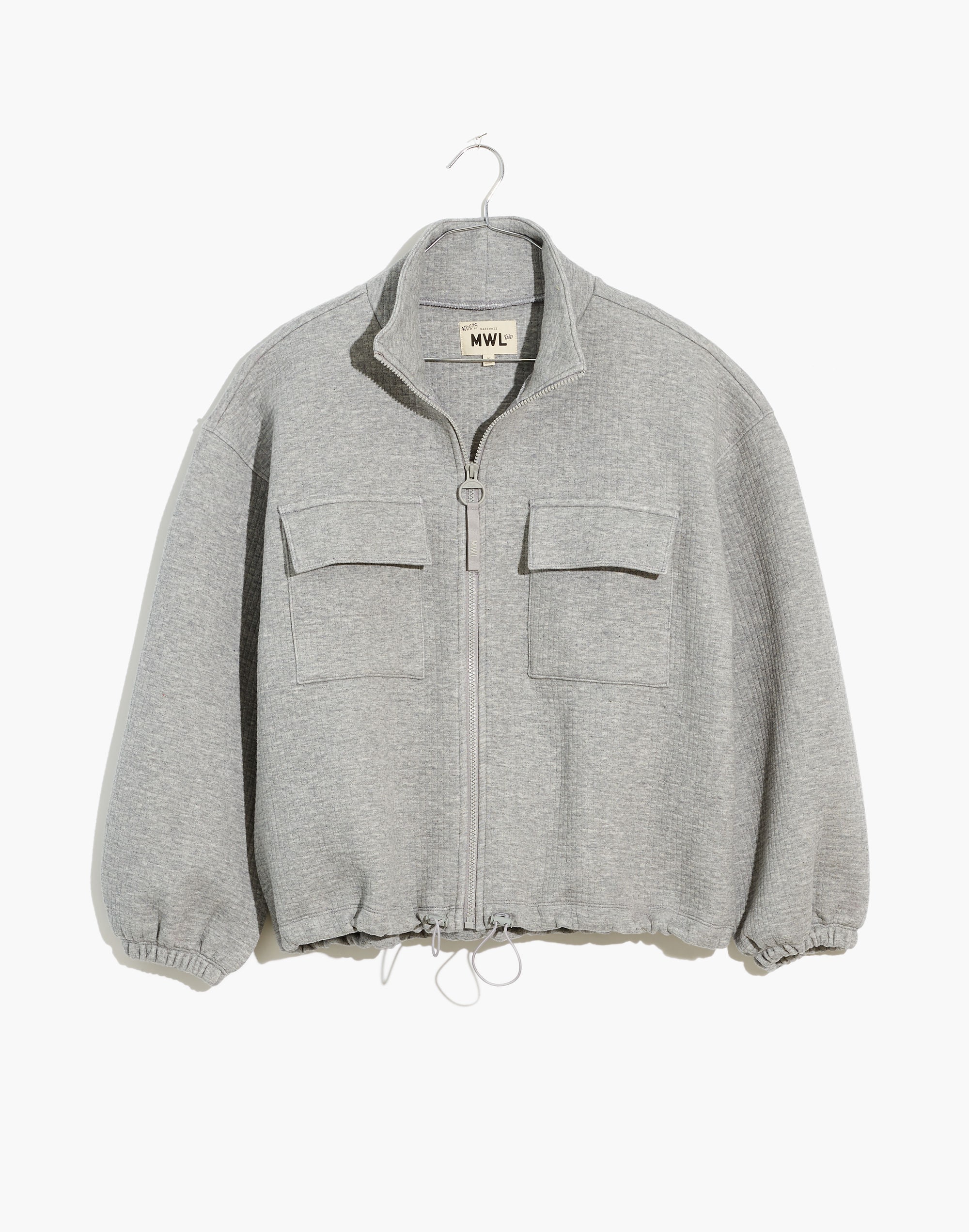 Quilted Jacquard Zip Jacket