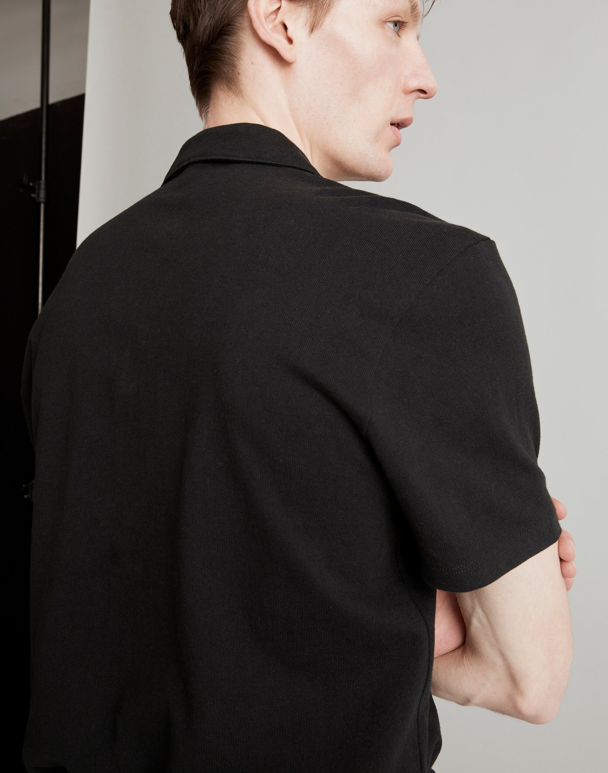 Knit Easy Short-Sleeve Camp Shirt