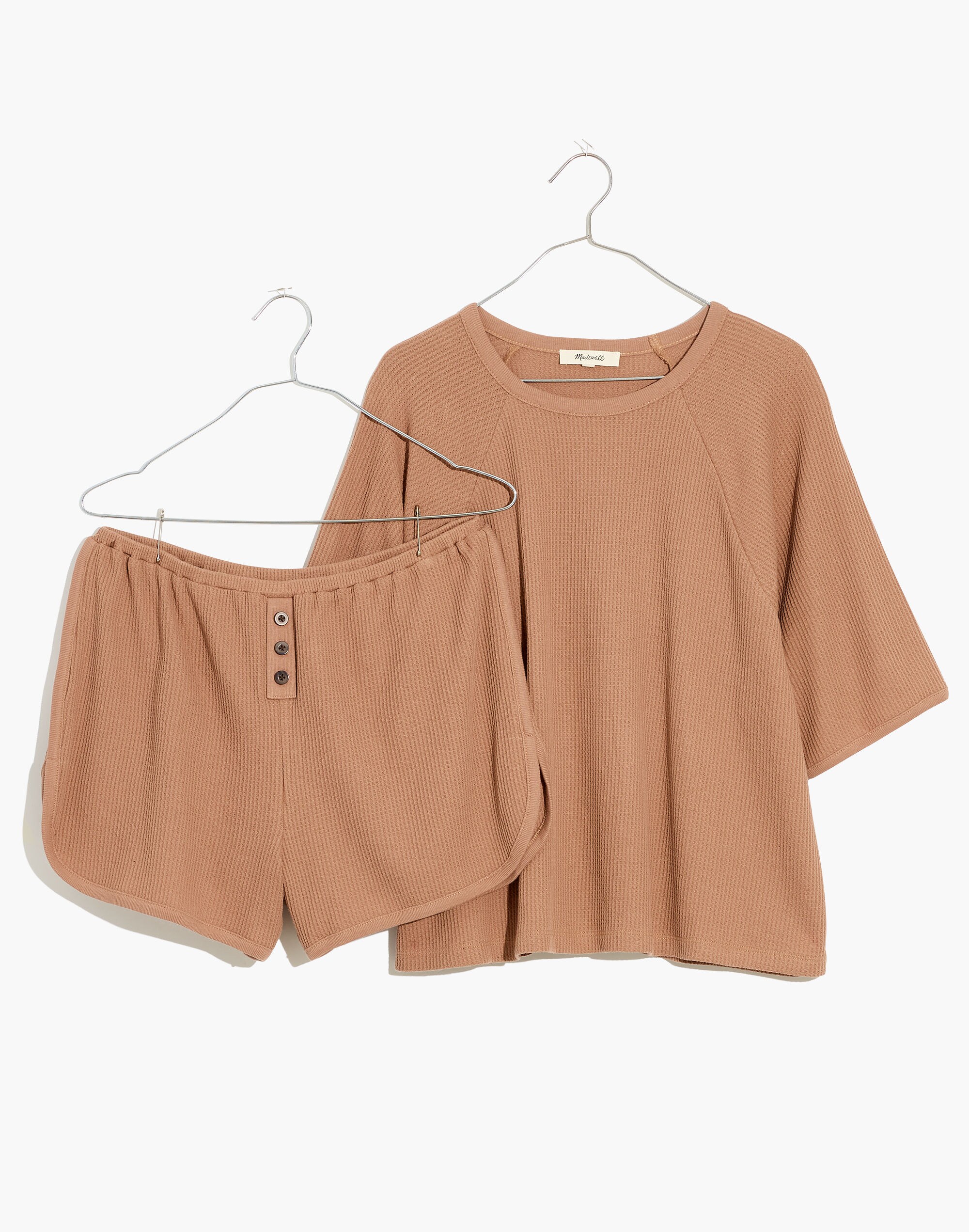 Waffle Knit Short Pajama Set