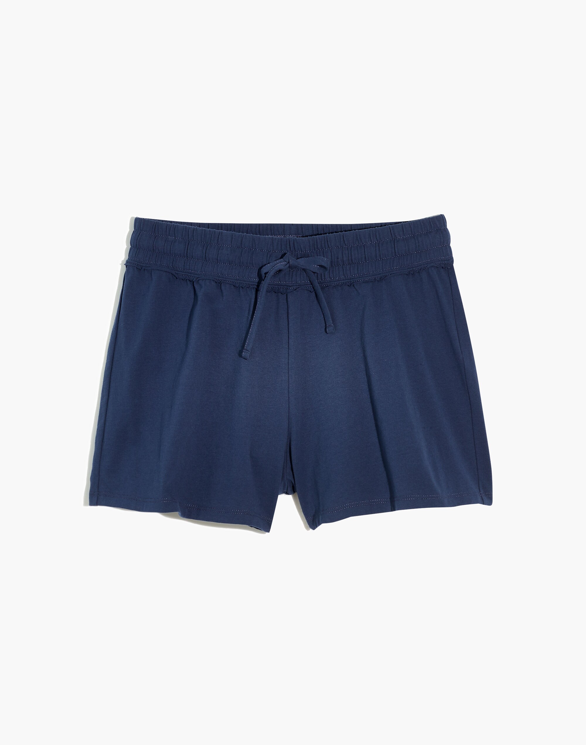 Raw-Edge Pajama Shorts