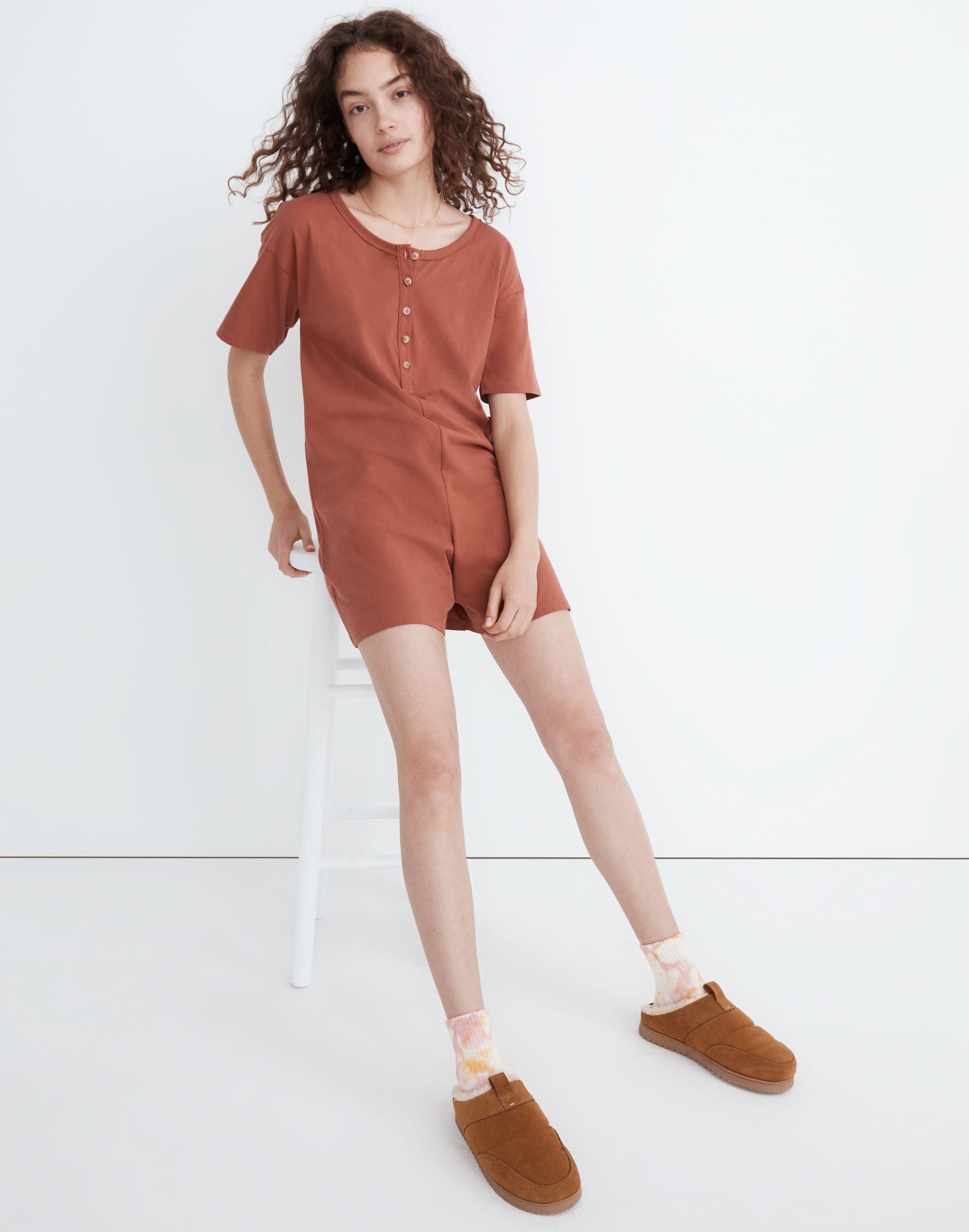 Henley Pajama Romper