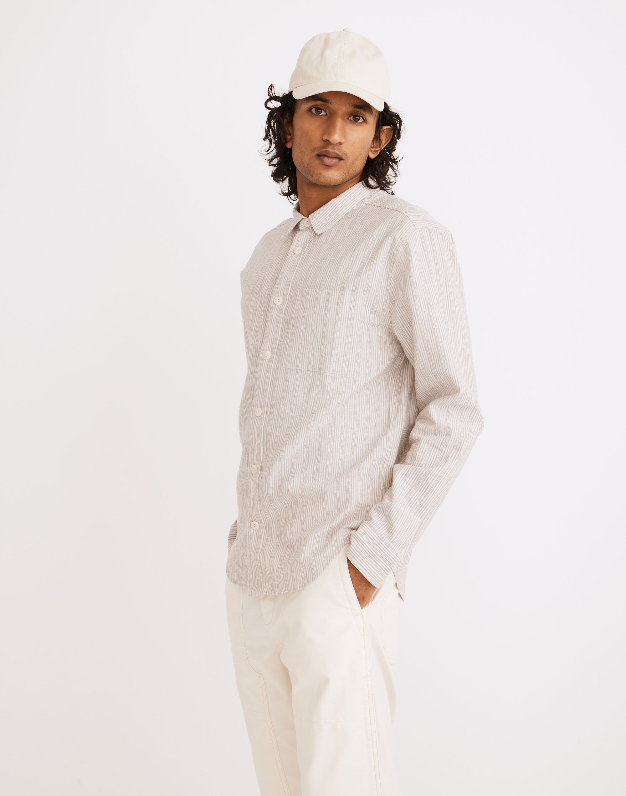 Hemp-Cotton Perfect Long-Sleeve Shirt