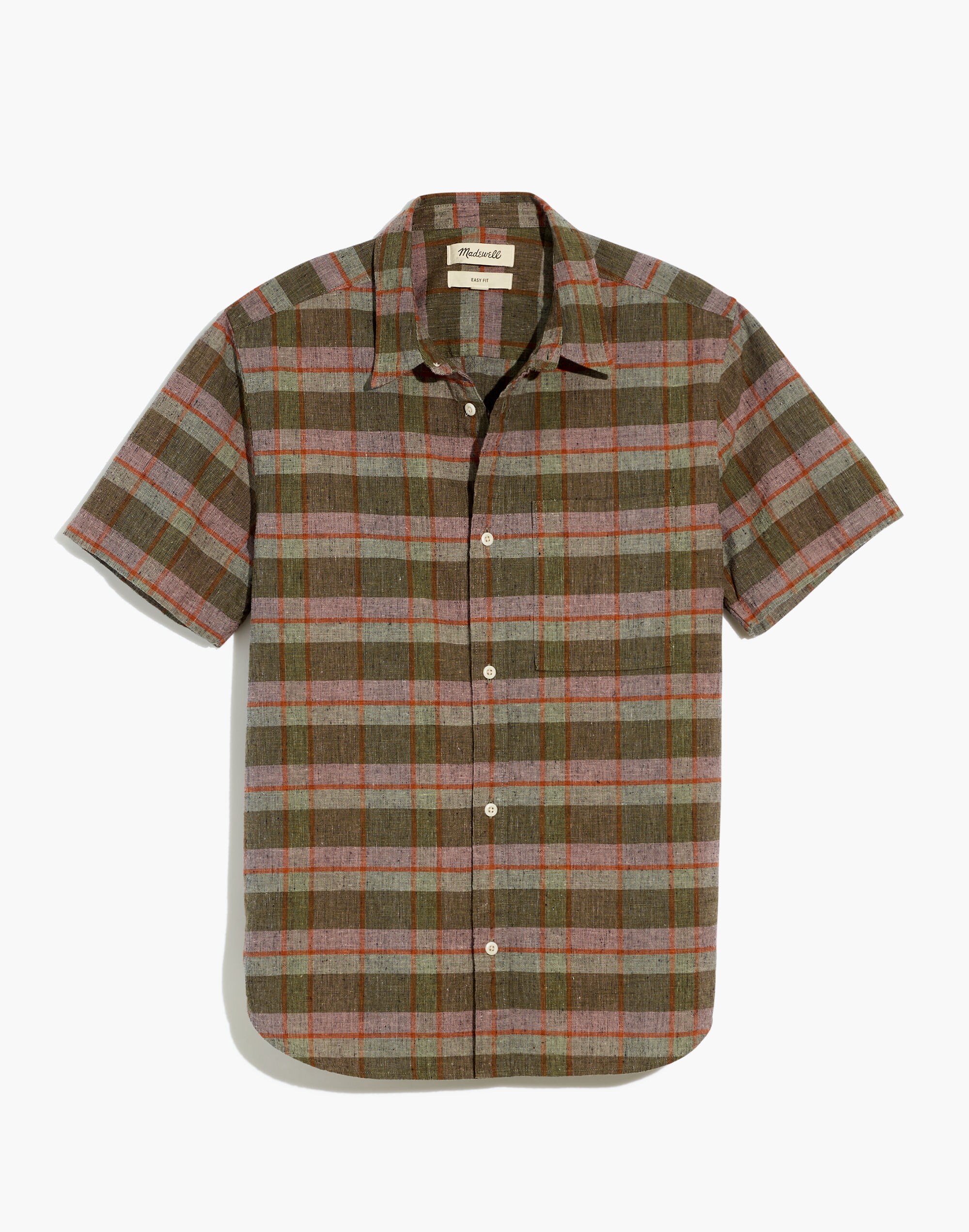 Hemp-Cotton Easy Short-Sleeve Shirt