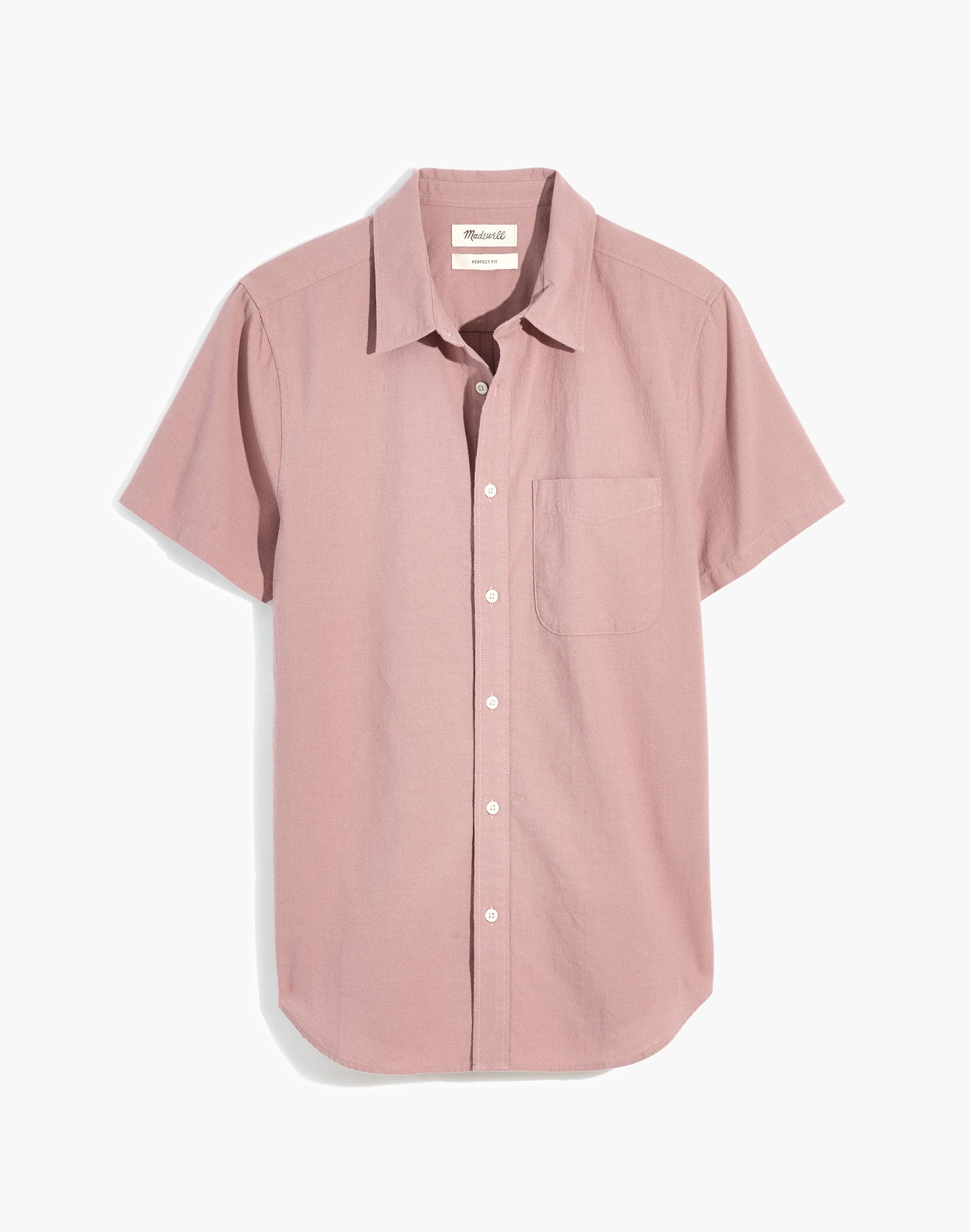 Crinkle Cotton Perfect Short-Sleeve Shirt