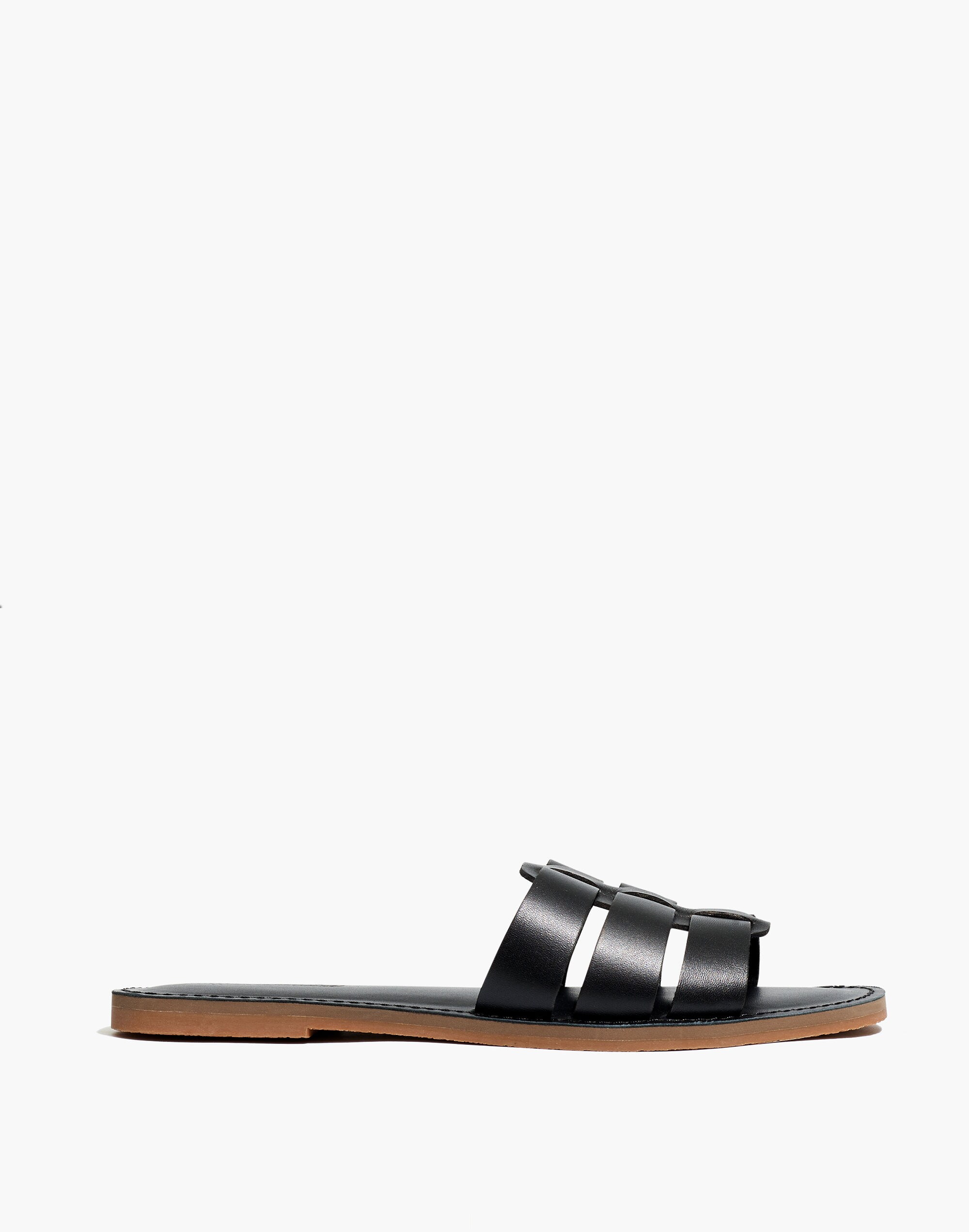 The Boardwalk Fisherman Slide Sandal in Leather
