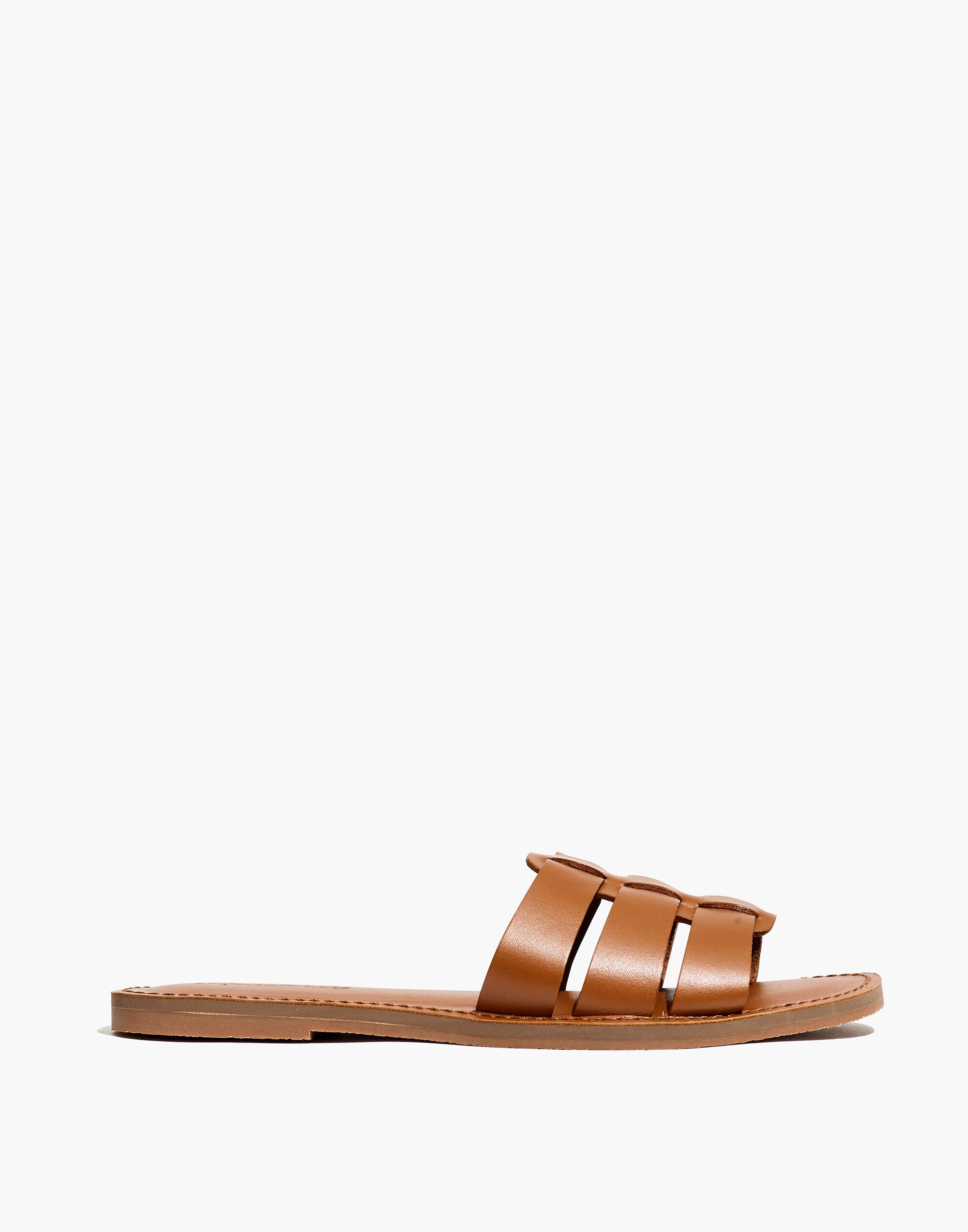 The Boardwalk Fisherman Slide Sandal in Leather