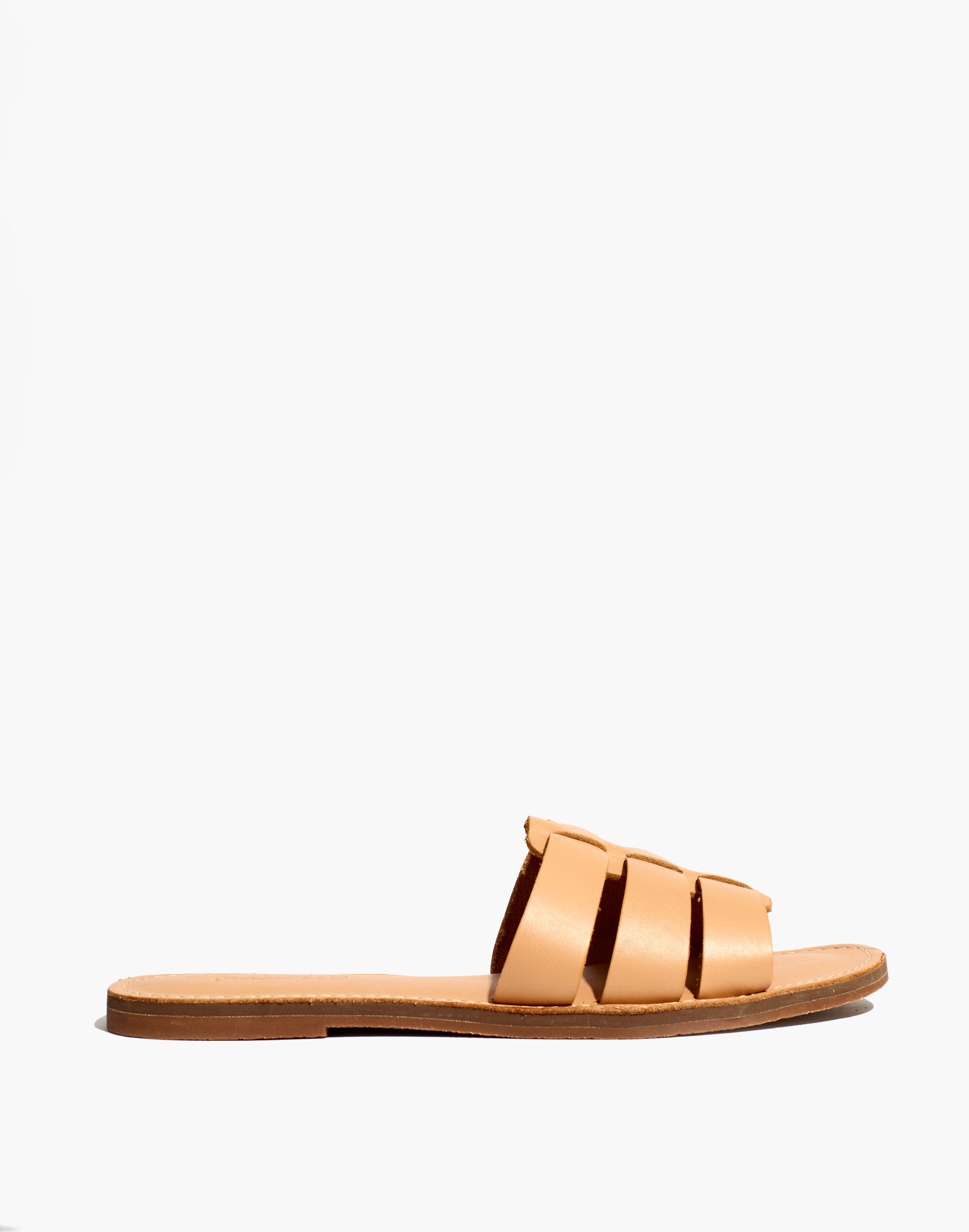 The Boardwalk Fisherman Slide Sandal in Leather