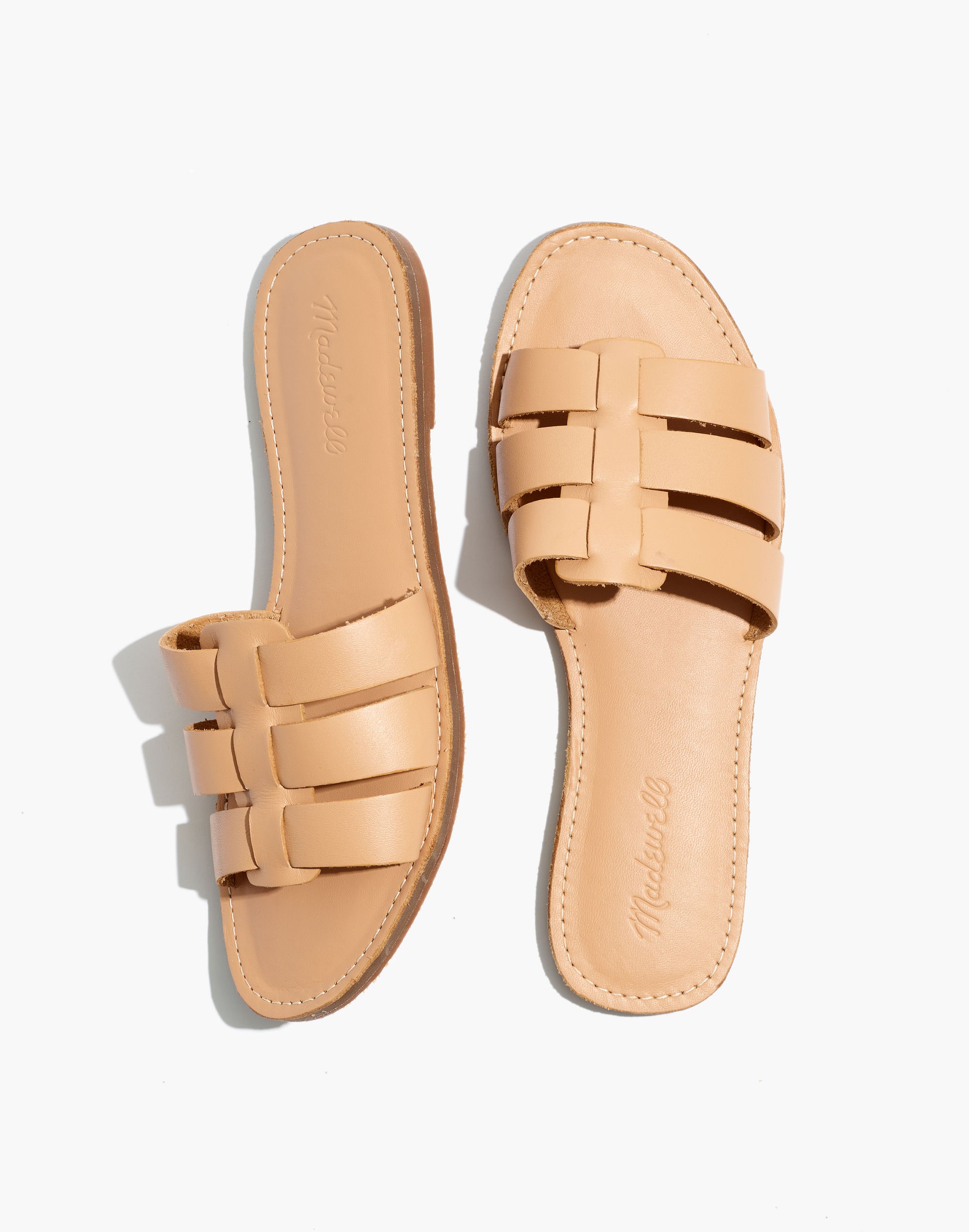 The Boardwalk Fisherman Slide Sandal in Leather
