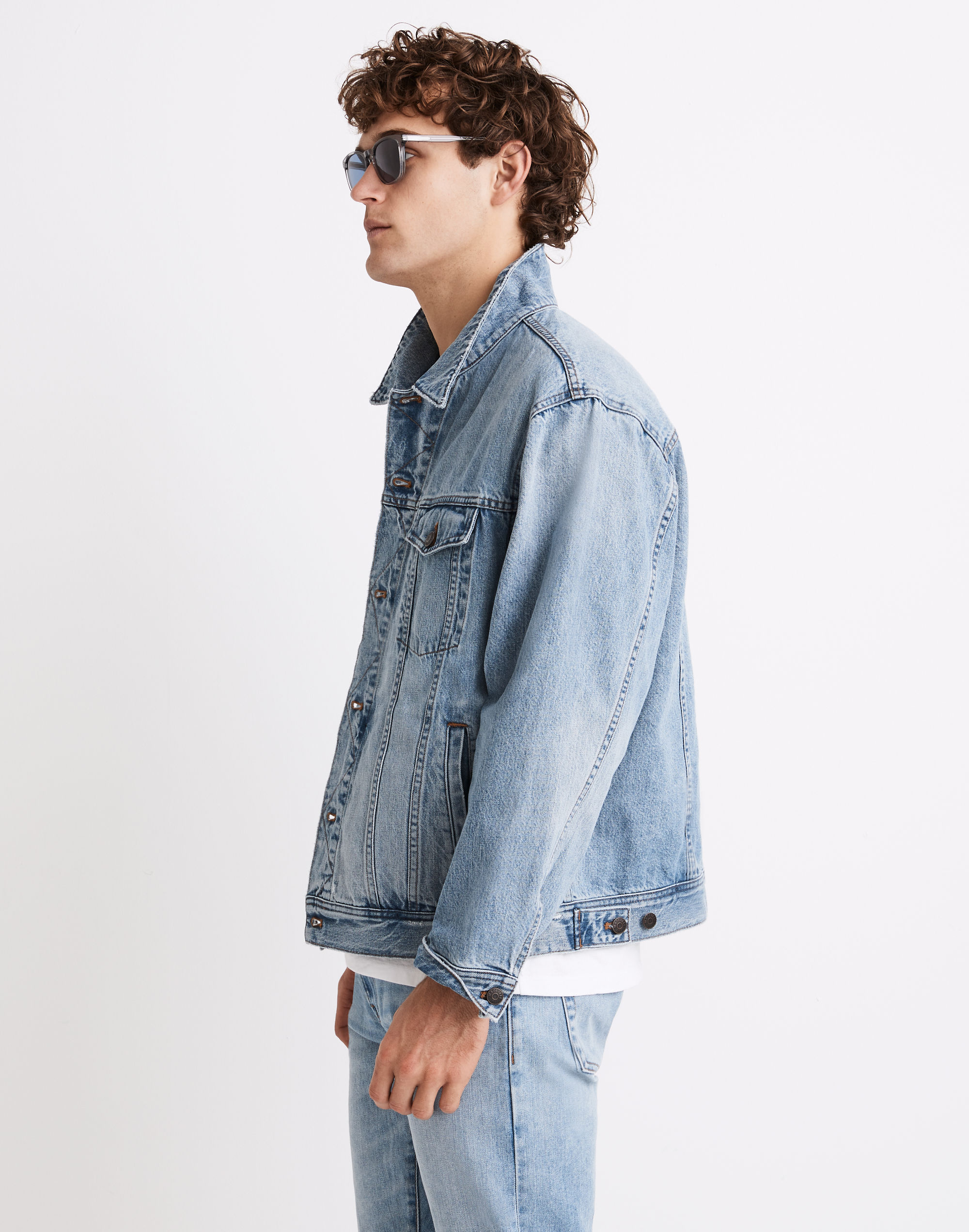 Oversized Jean Jacket in Medway Wash