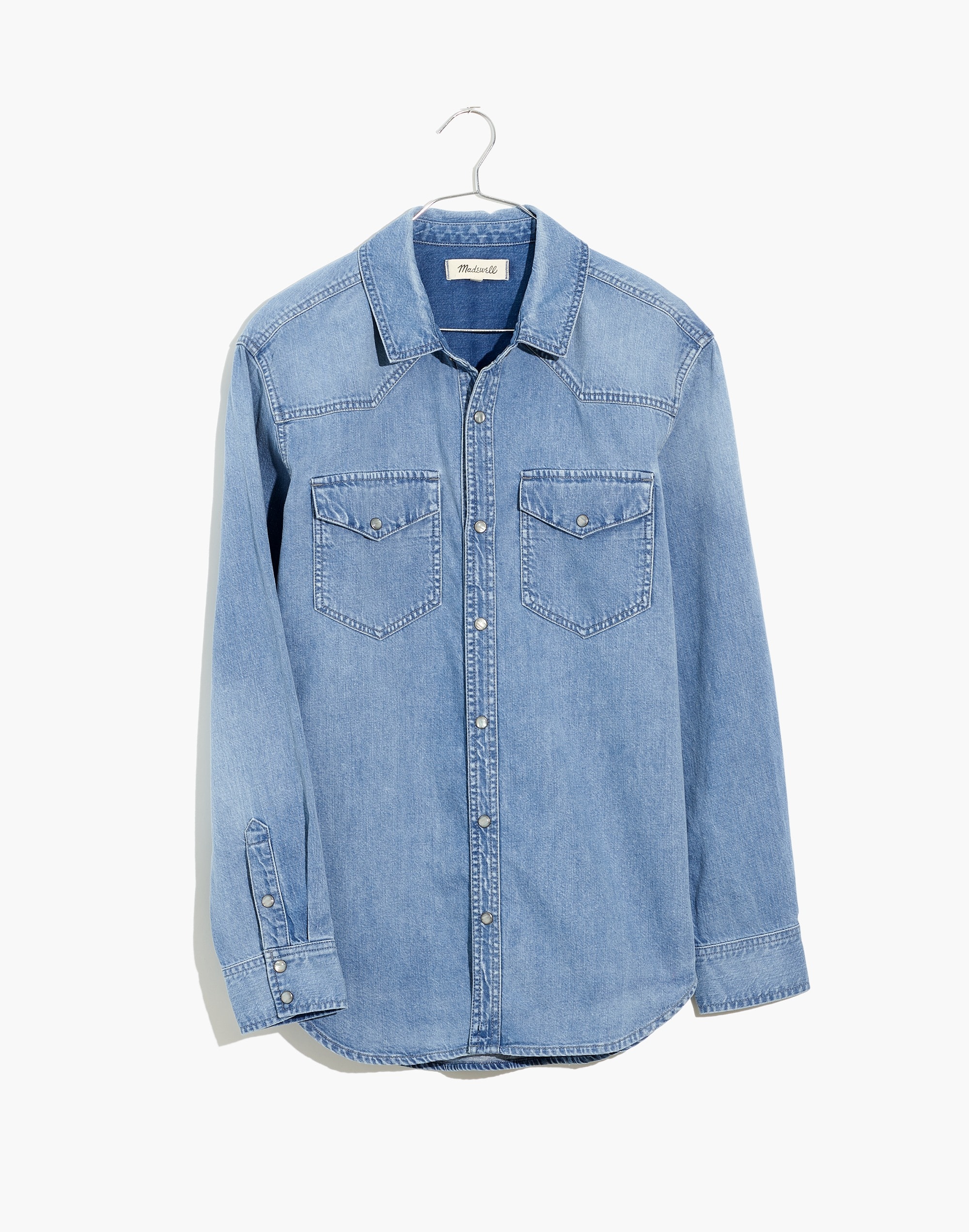 Denim Snap-Button Western Shirt