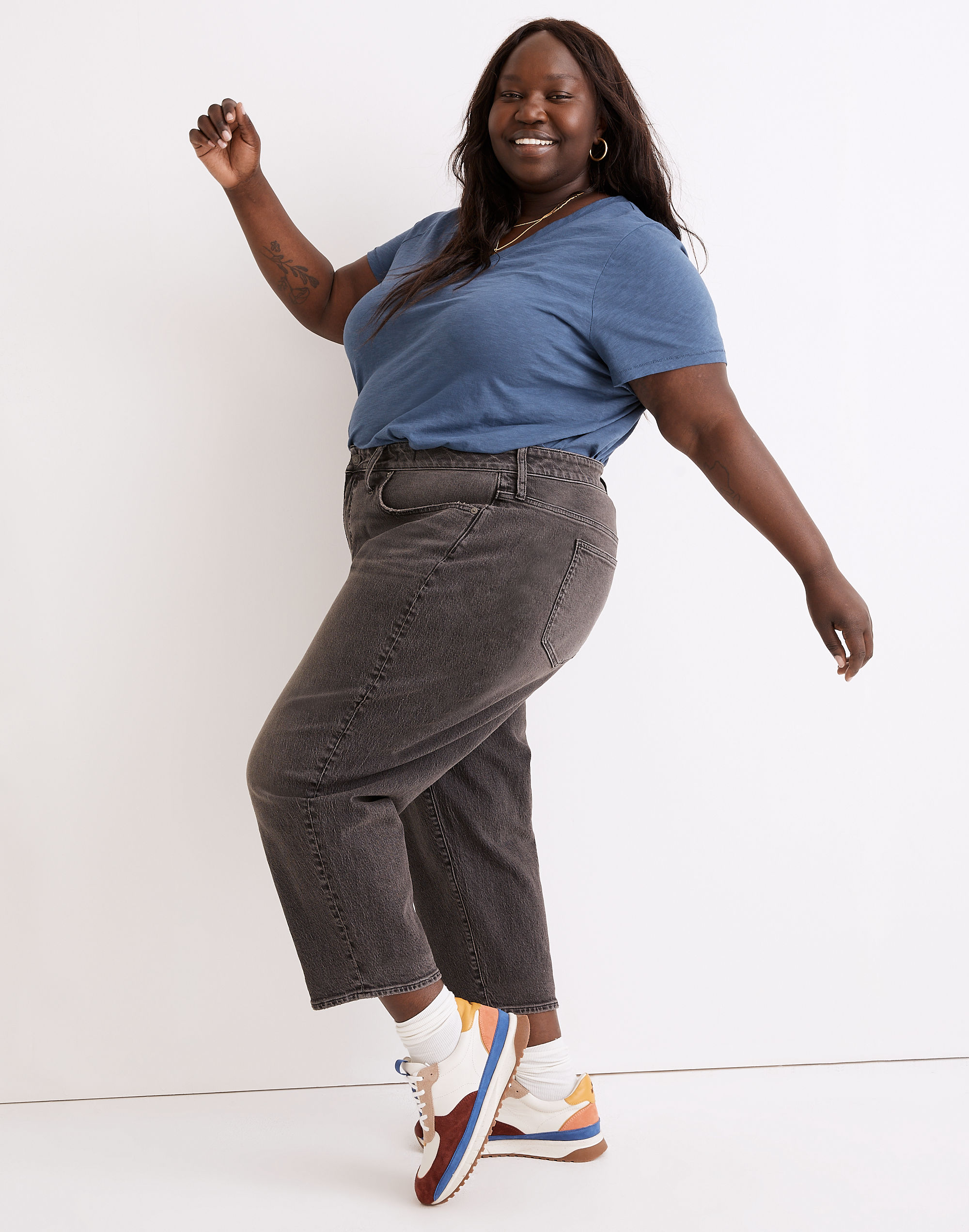 Plus Balloon Jeans in Brunswick Wash