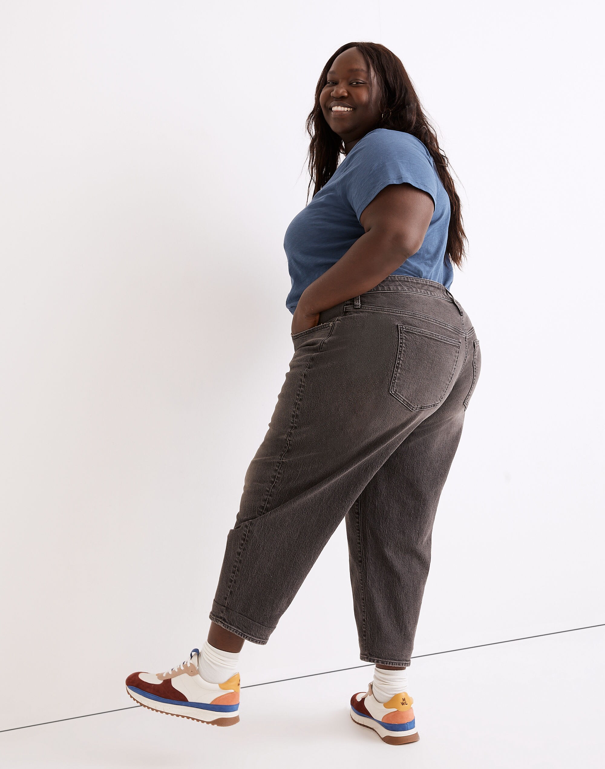 Plus Balloon Jeans in Brunswick Wash