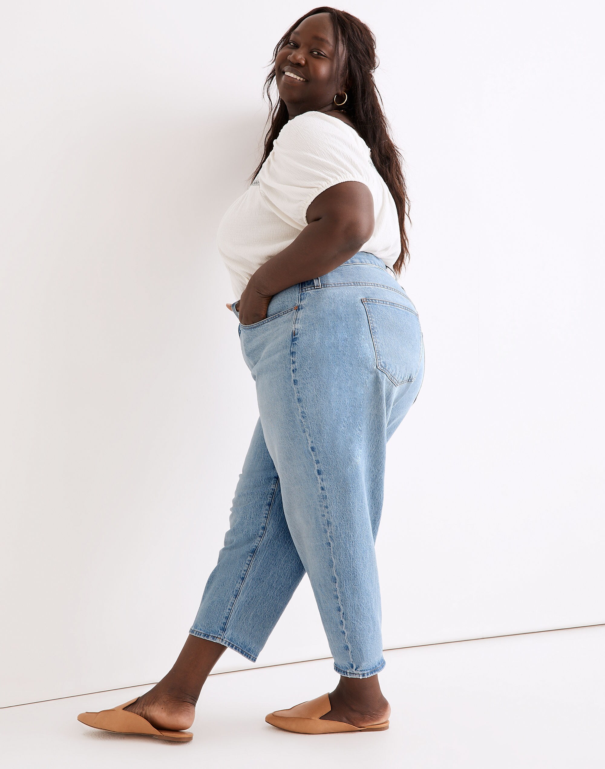 Plus Balloon Jeans in Whistler Wash