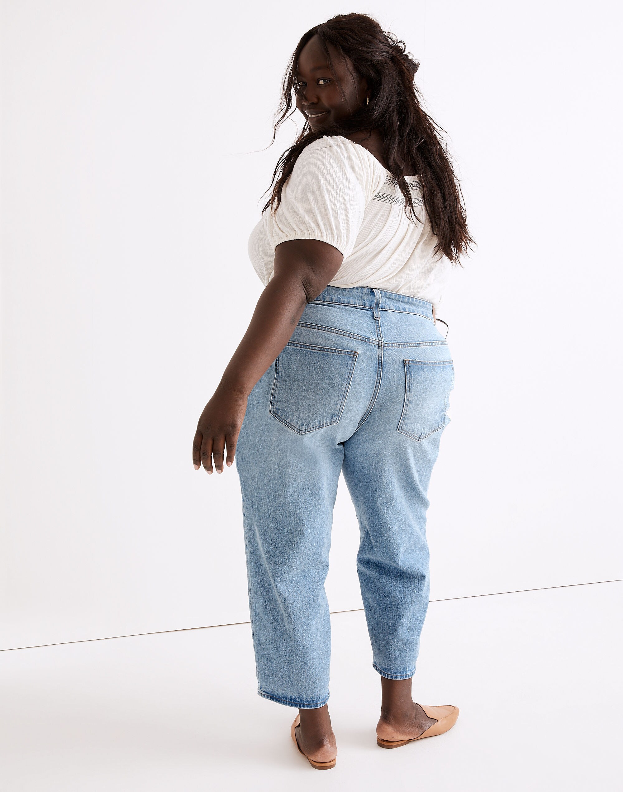 Plus Balloon Jeans in Whistler Wash