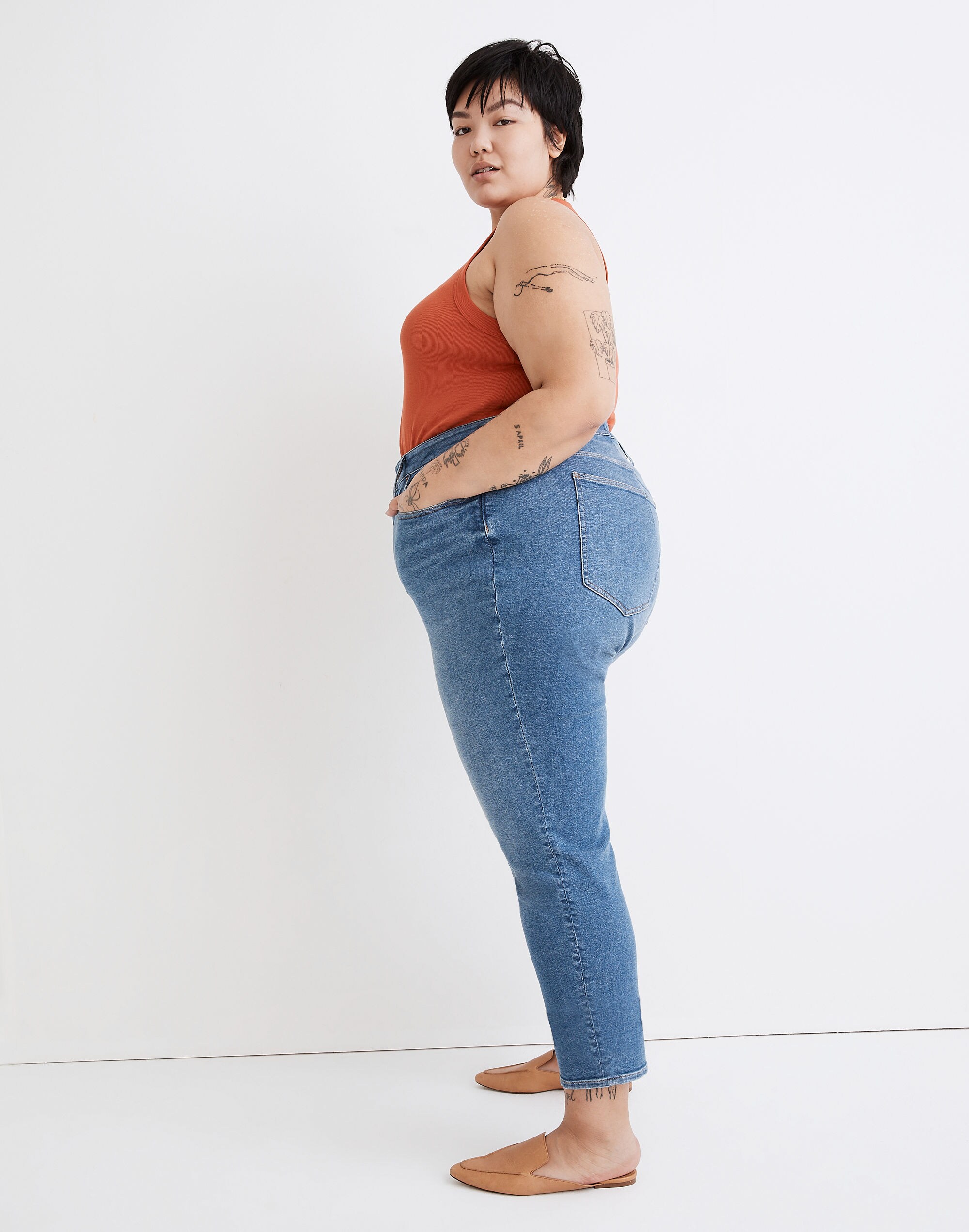 The Plus Curvy Perfect Vintage Jean in Finney Wash