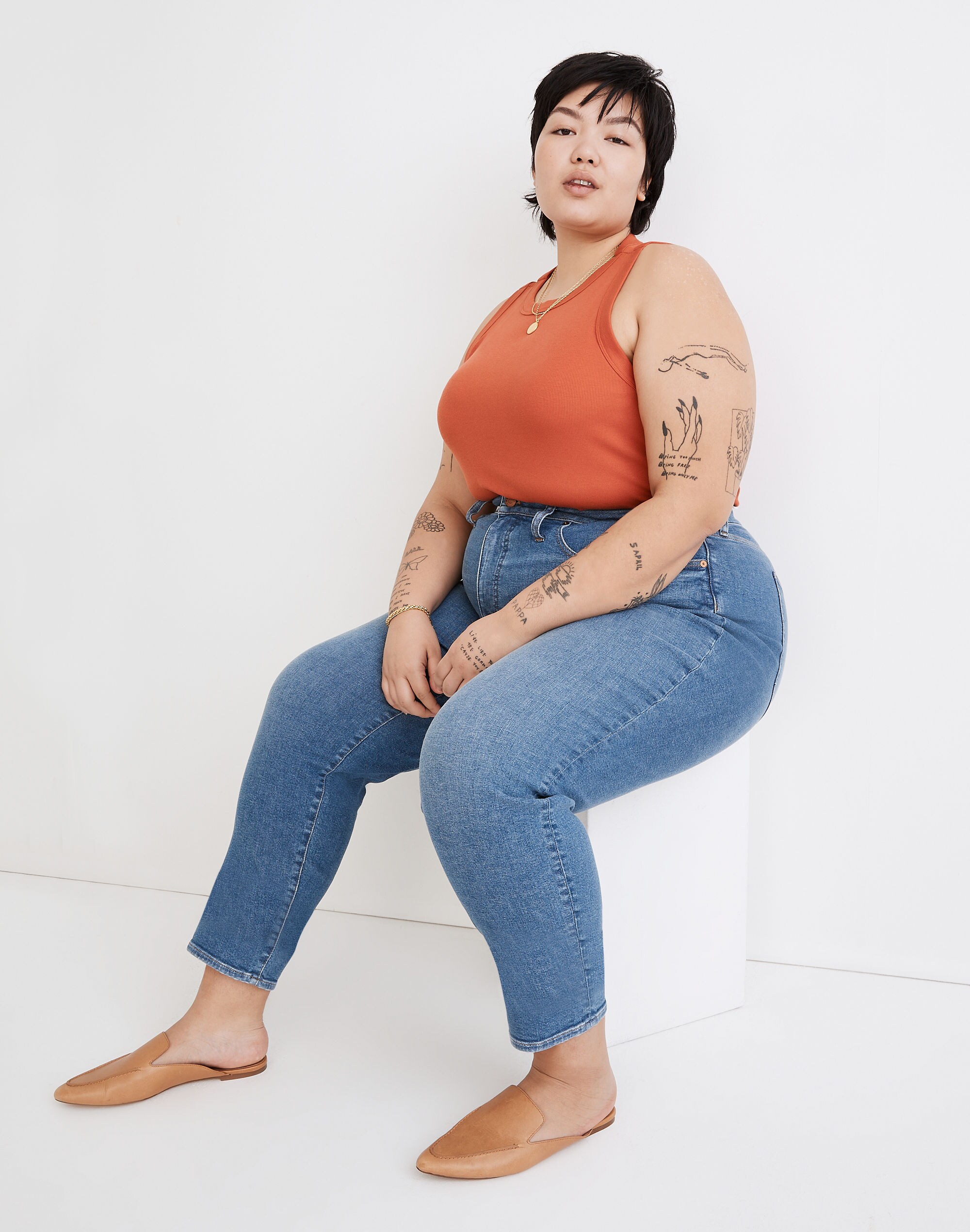 The Plus Curvy Perfect Vintage Jean in Finney Wash