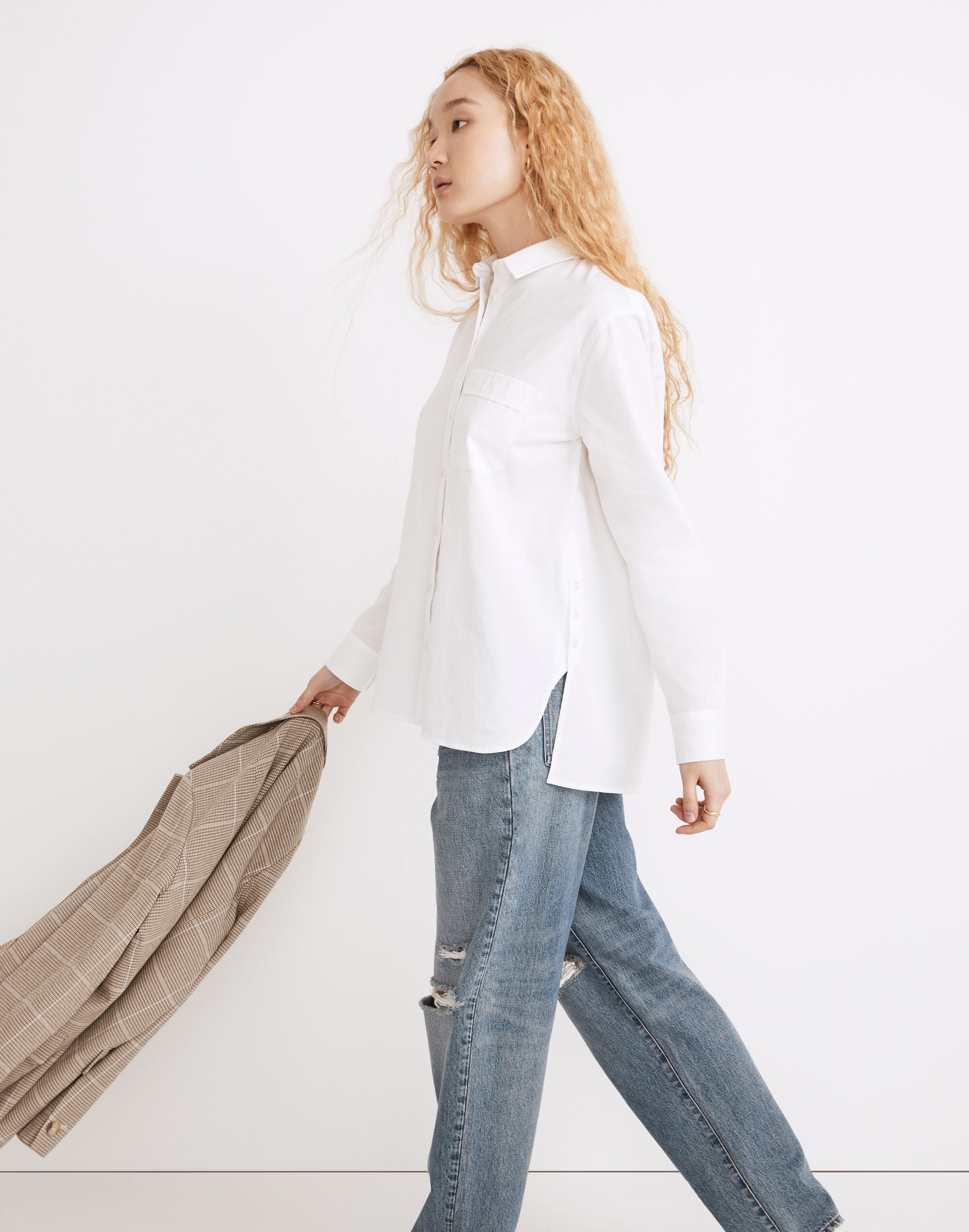 White Oversized Ex-Boyfriend Shirt