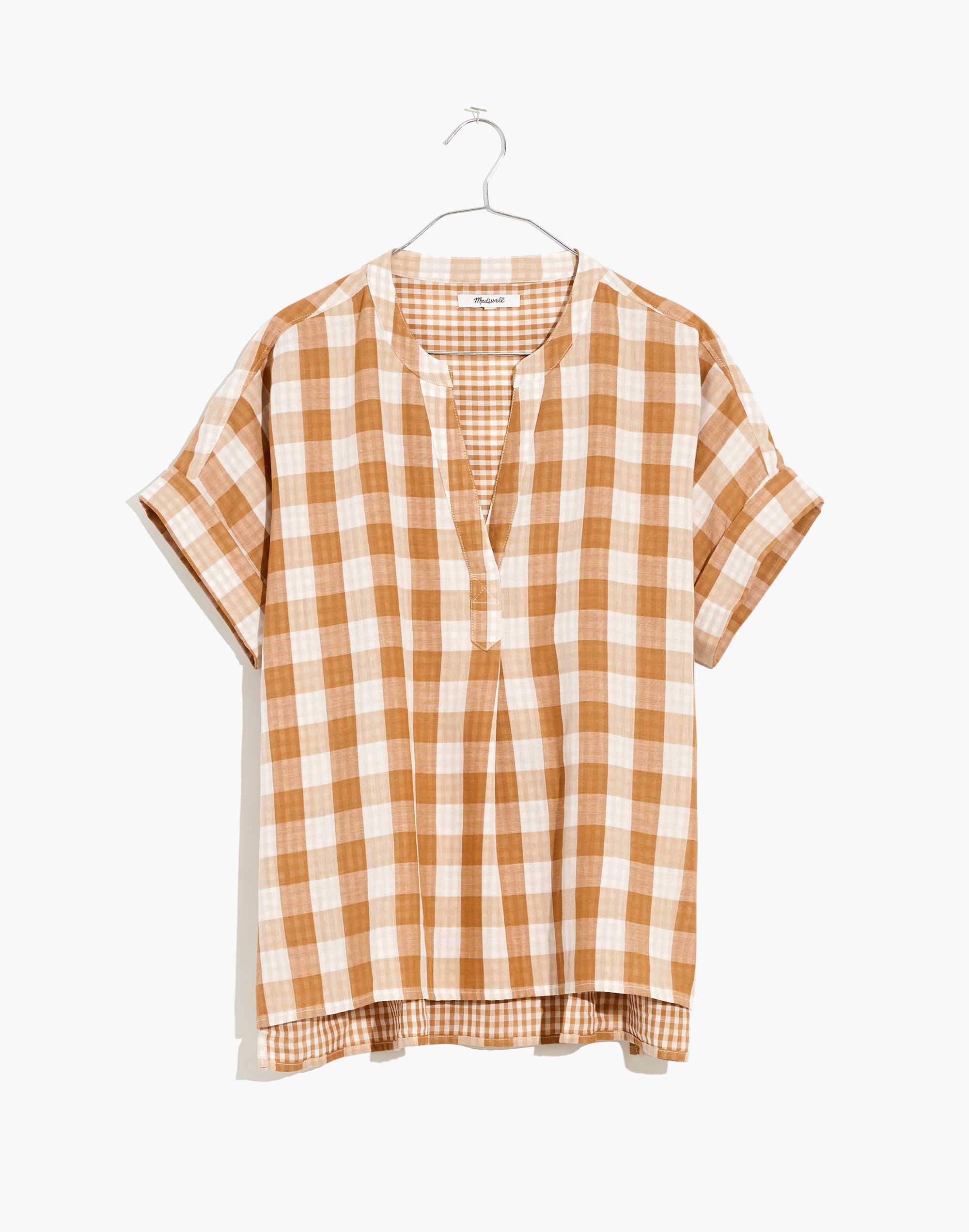 Lakeline Popover Shirt in Double-Faced Gingham | Madewell