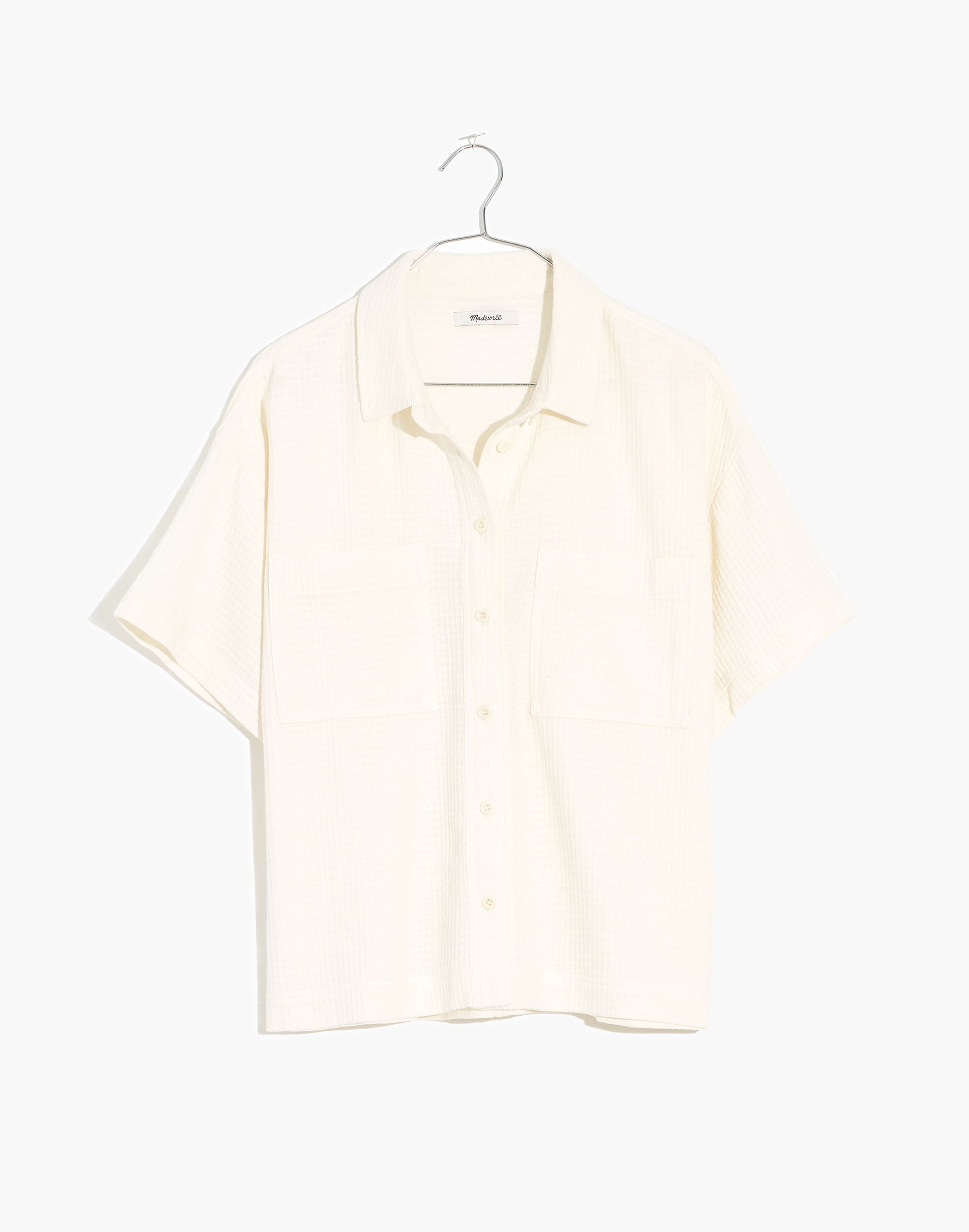 Waffle Short-Sleeve Safari Shirt